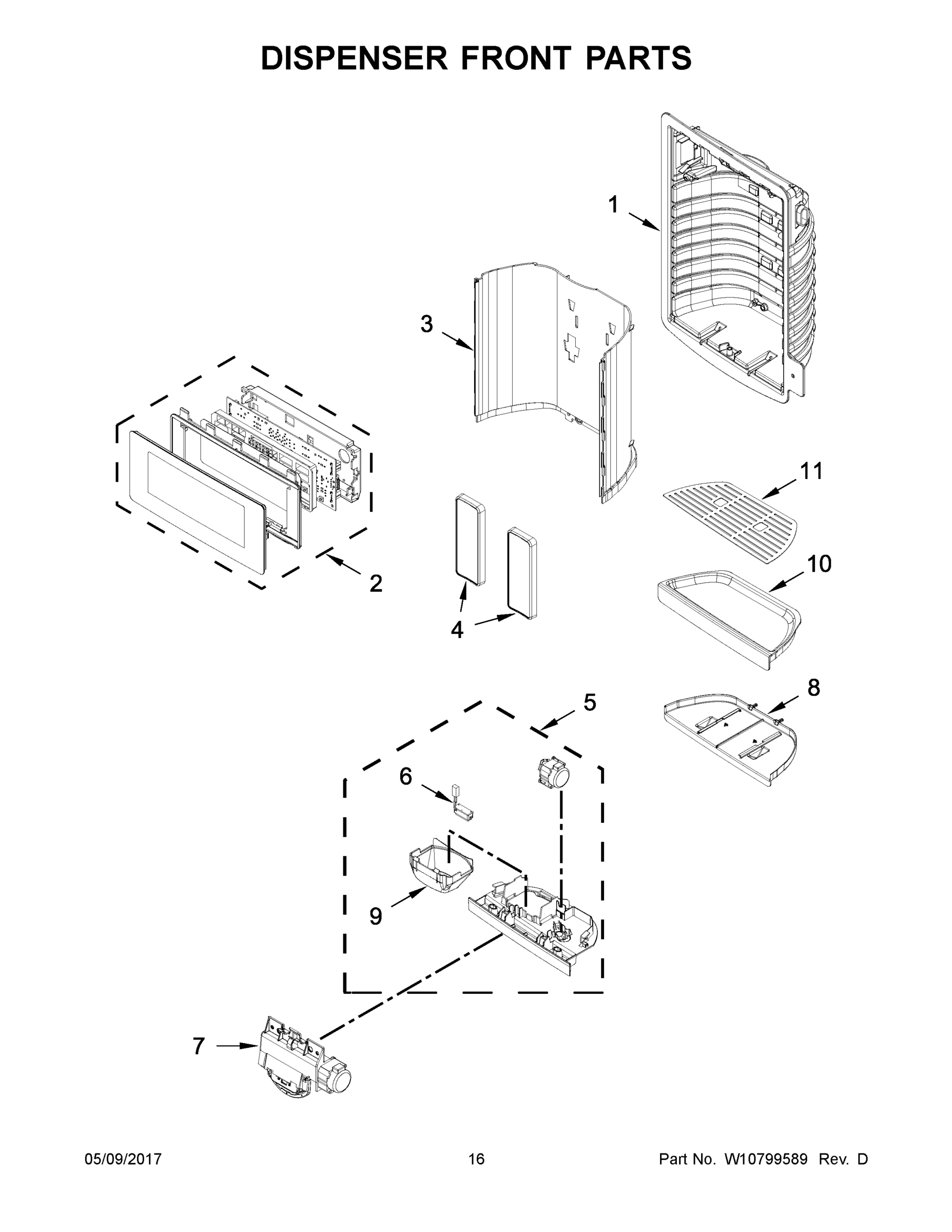 09 - DISPENSER FRONT PARTS