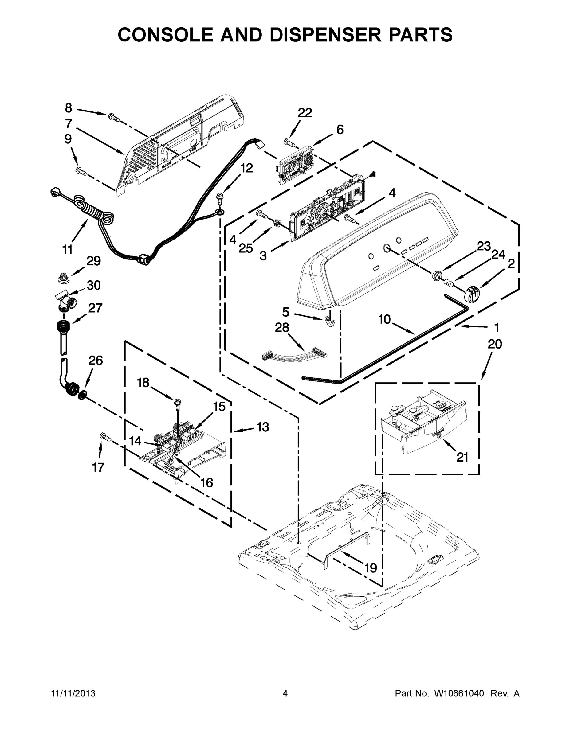 03 - CONSOLE AND DISPENSER PARTS