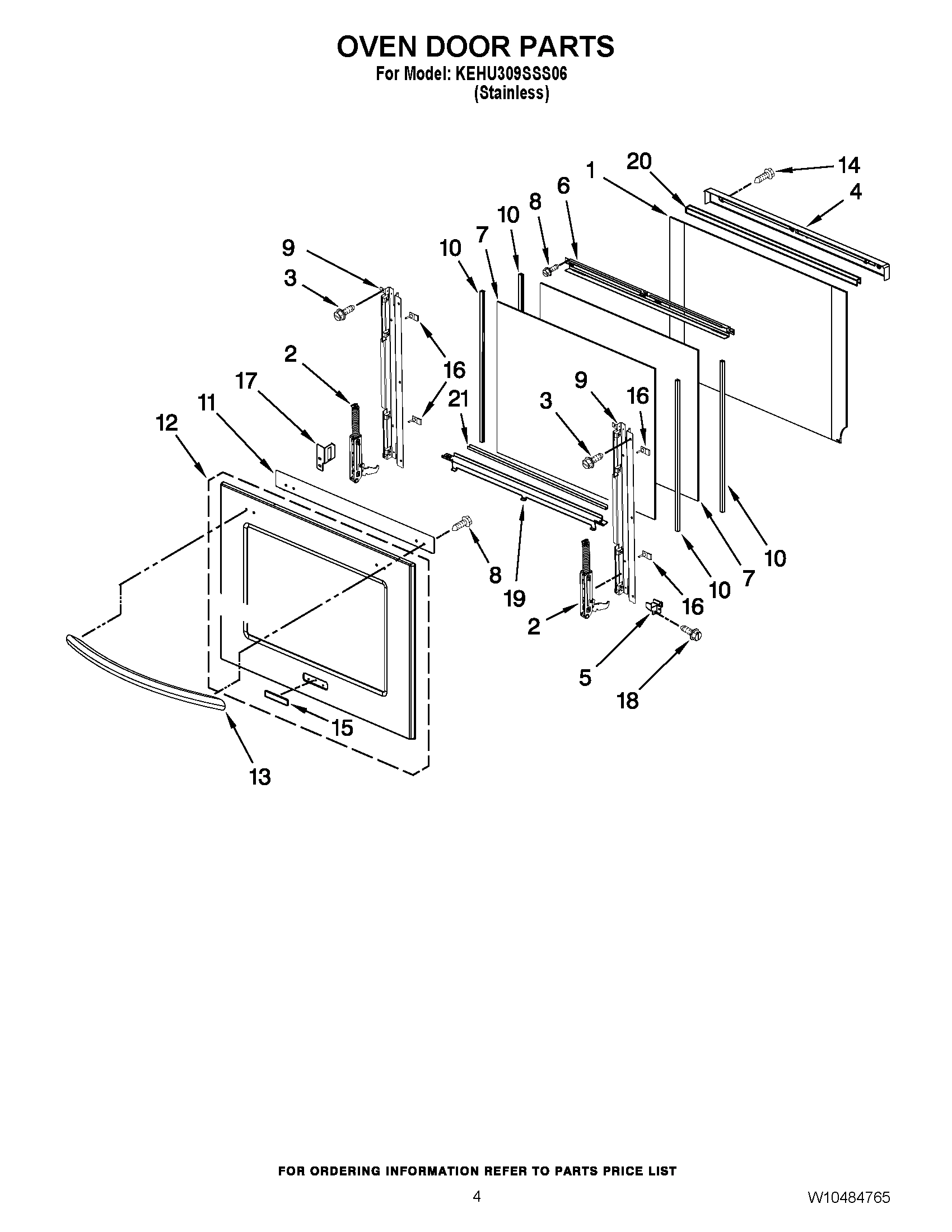 03 - OVEN DOOR PARTS
