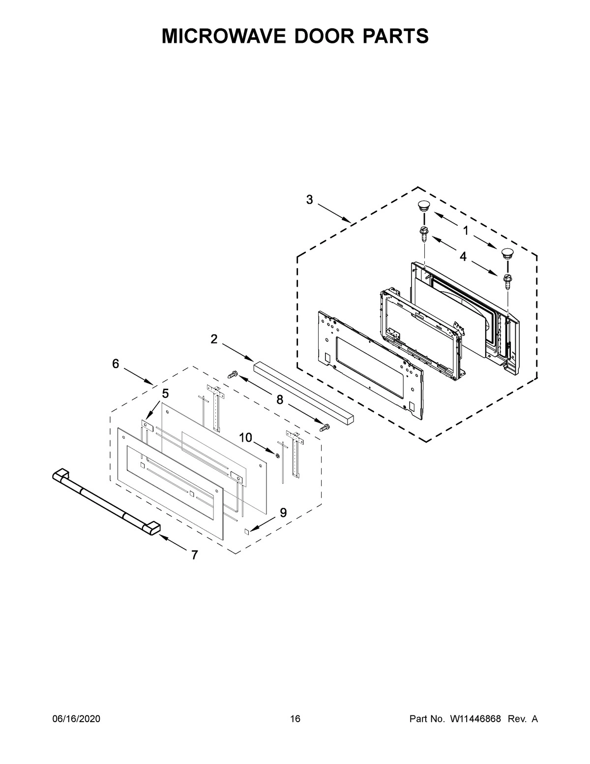 09 - MICROWAVE DOOR PARTS