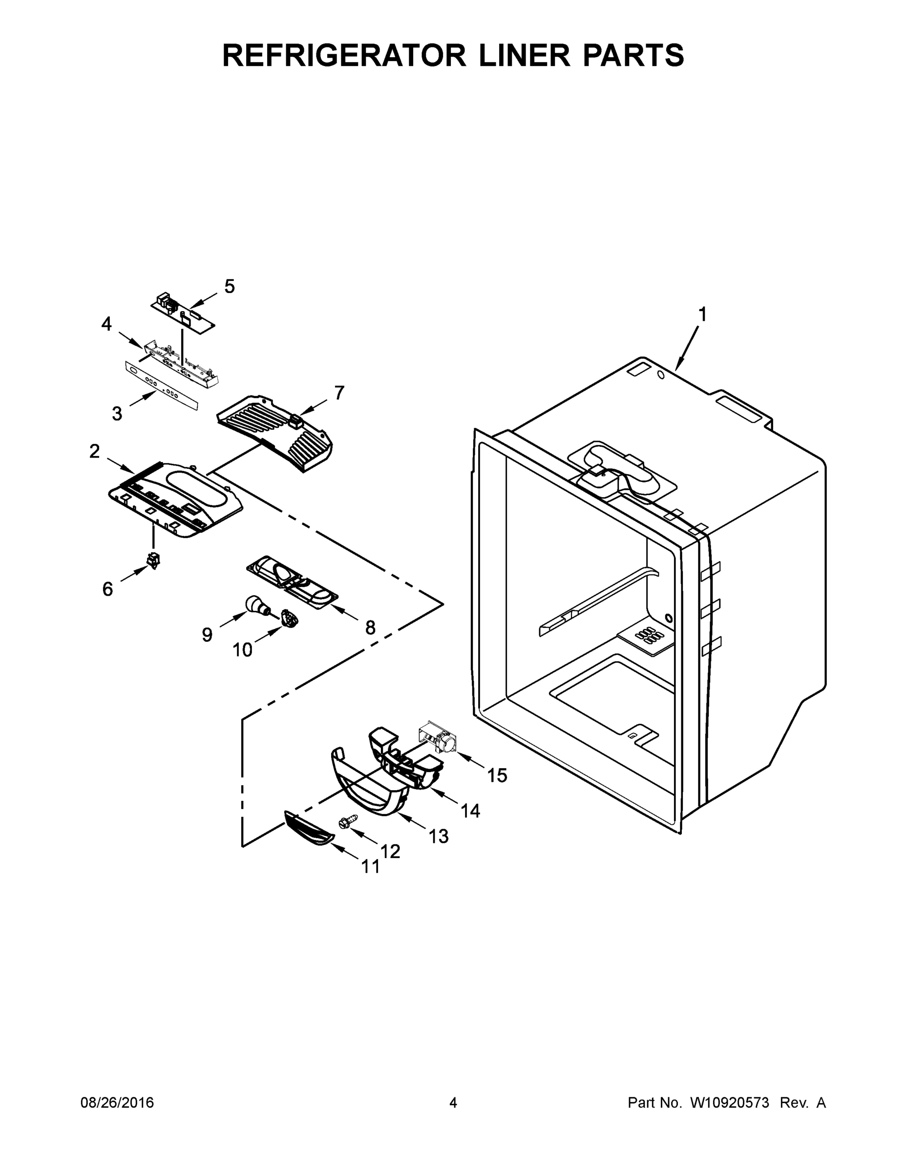 03 - REFRIGERATOR LINER PARTS