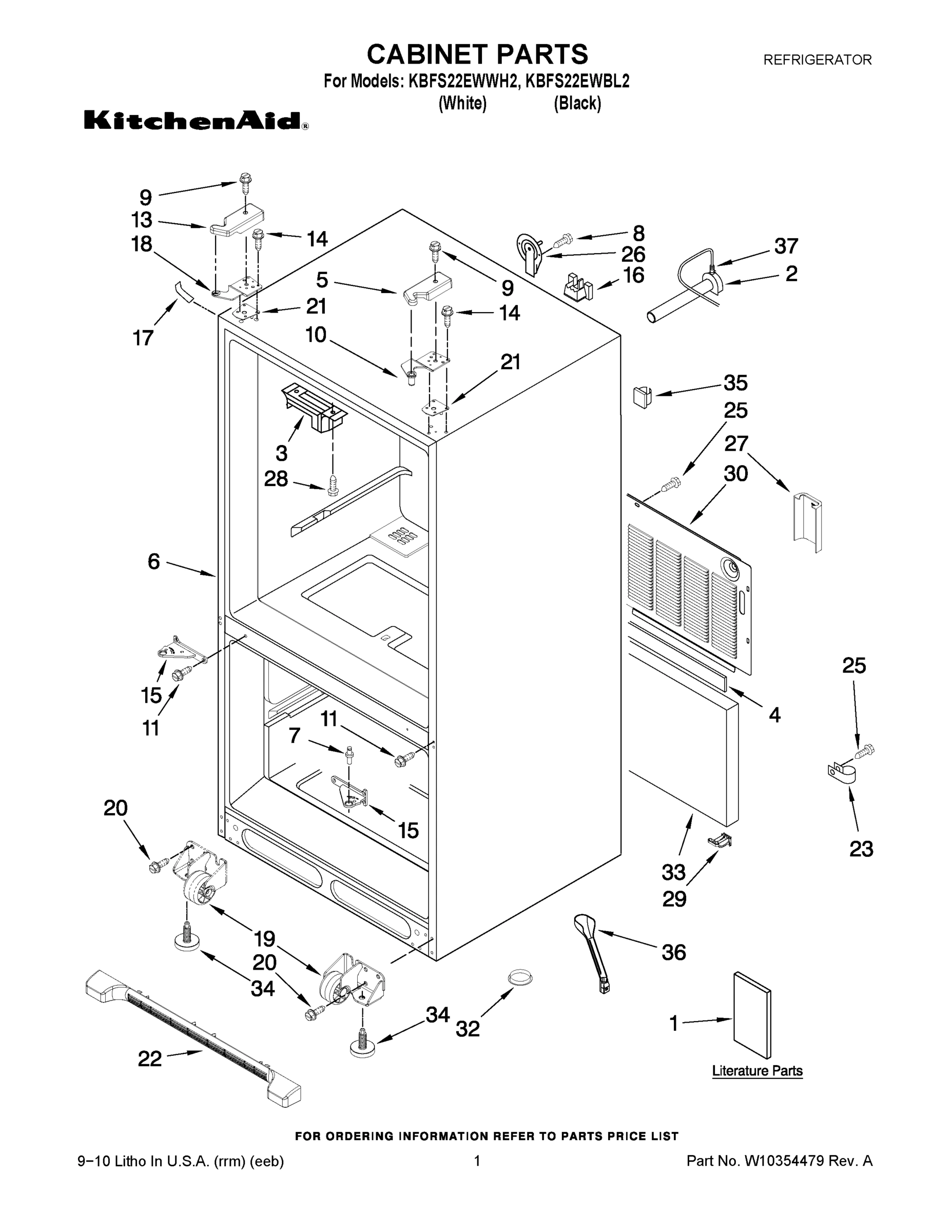 01 - CABINET PARTS