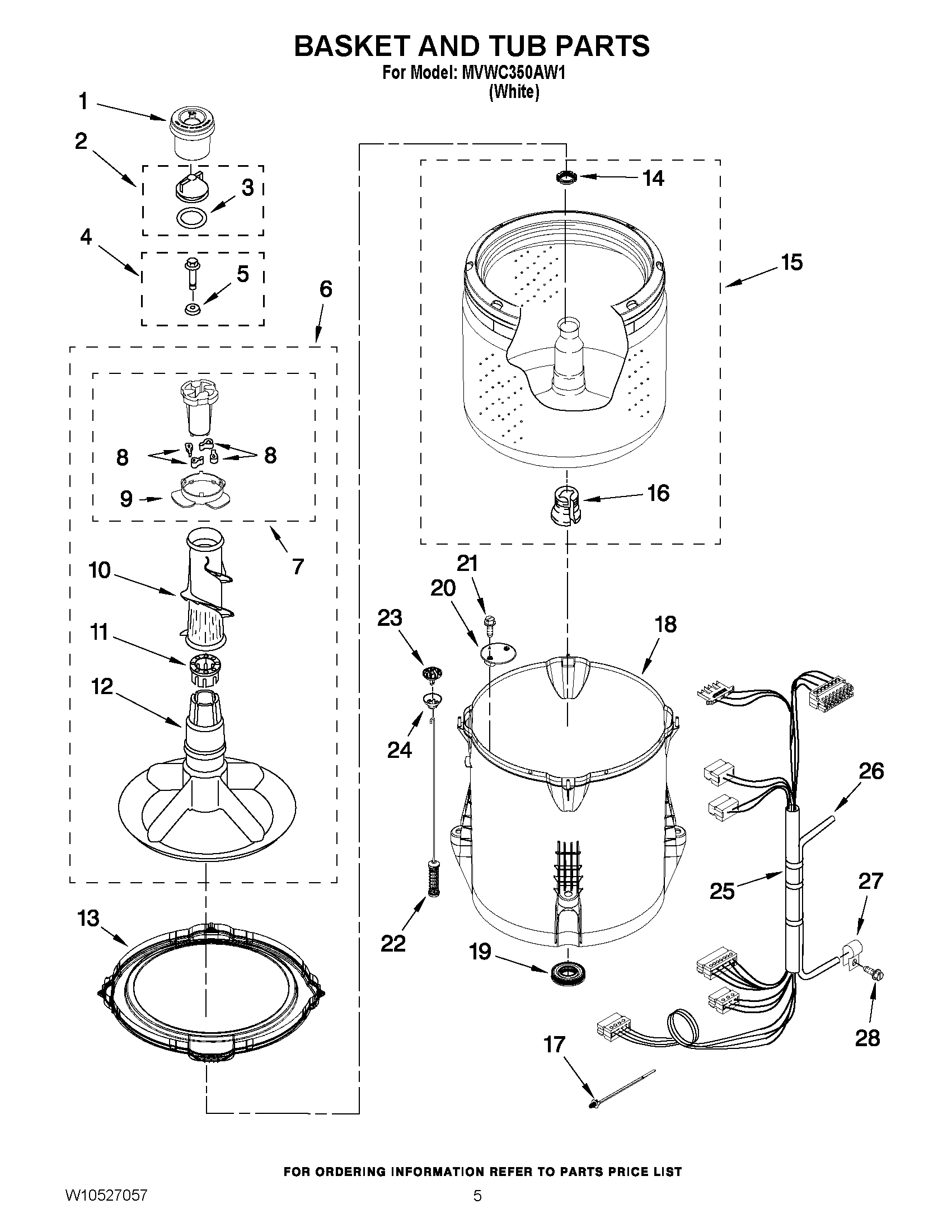 03 - BASKET AND TUB PARTS