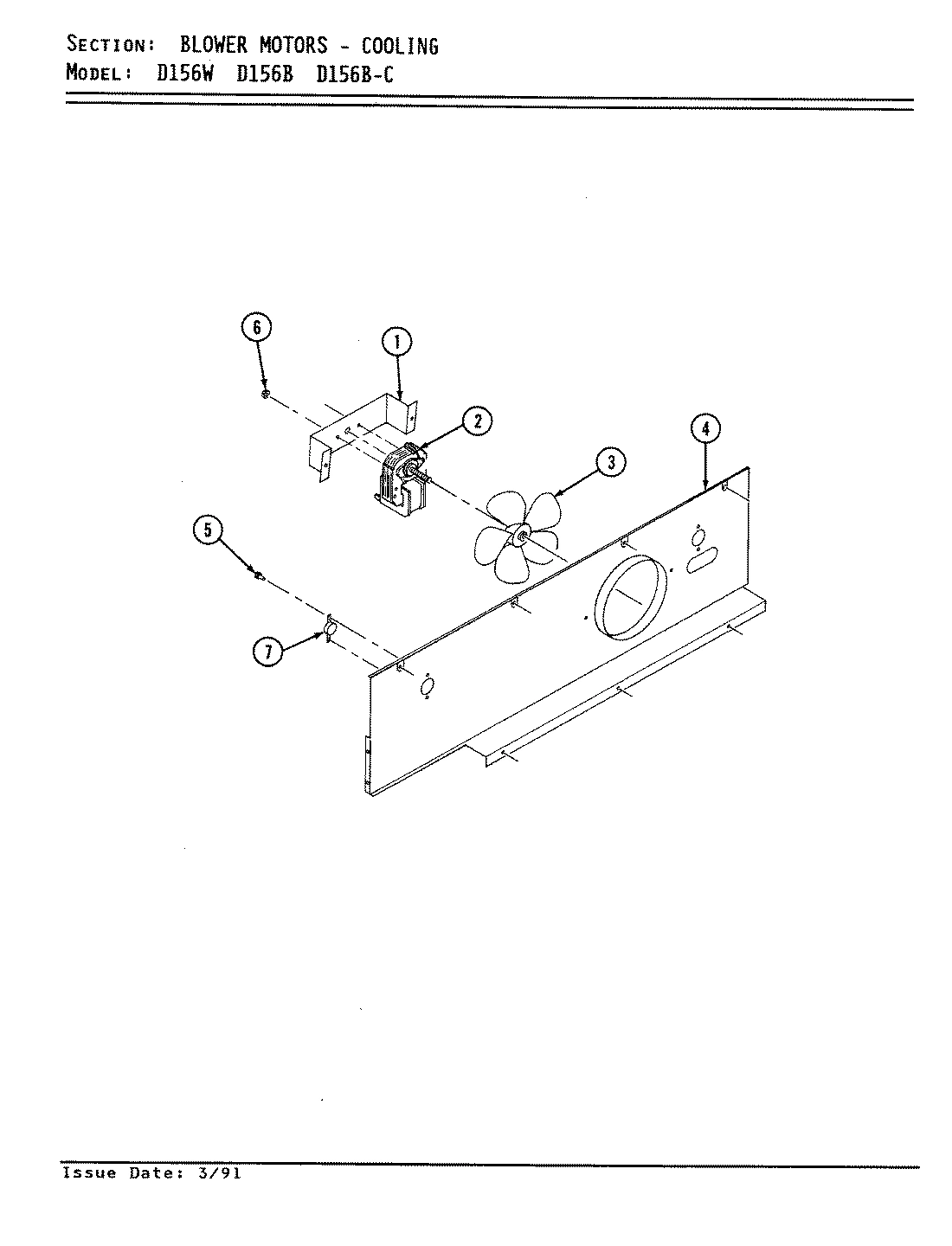 03 - BLOWER MOTOR (COOLING D156B & D156W)