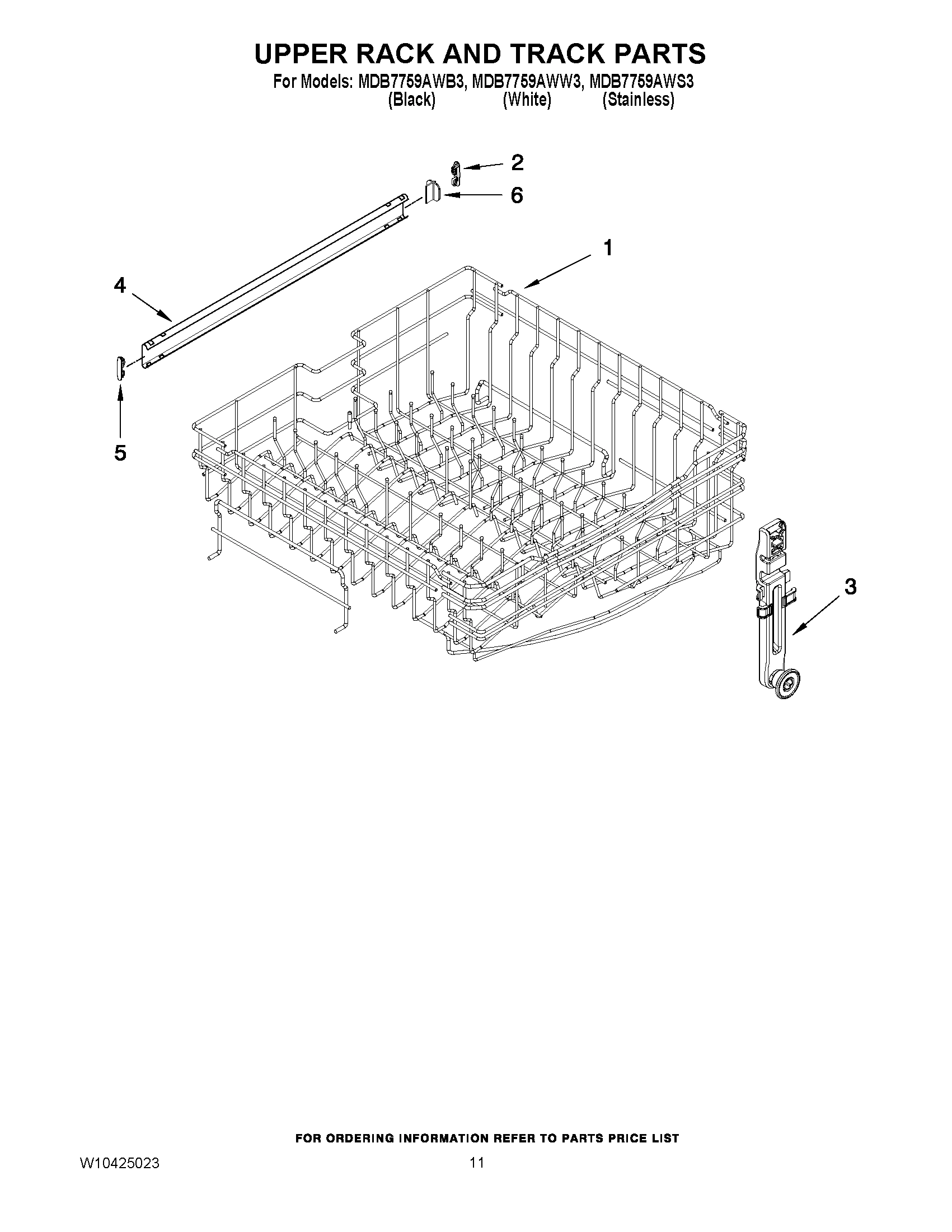 09 - UPPER RACK AND TRACK PARTS