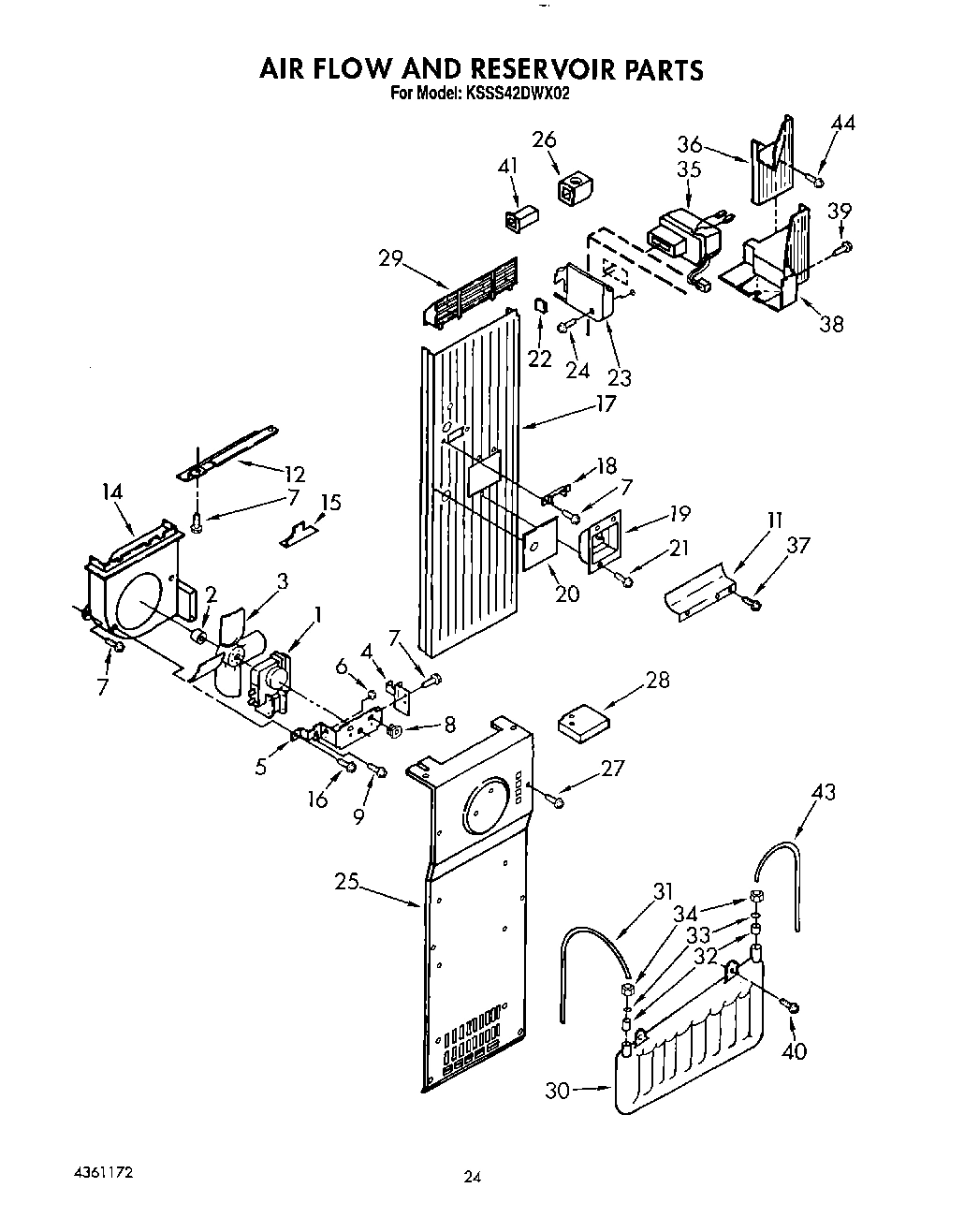 16 - AIR FLOW AND RESERVOIR
