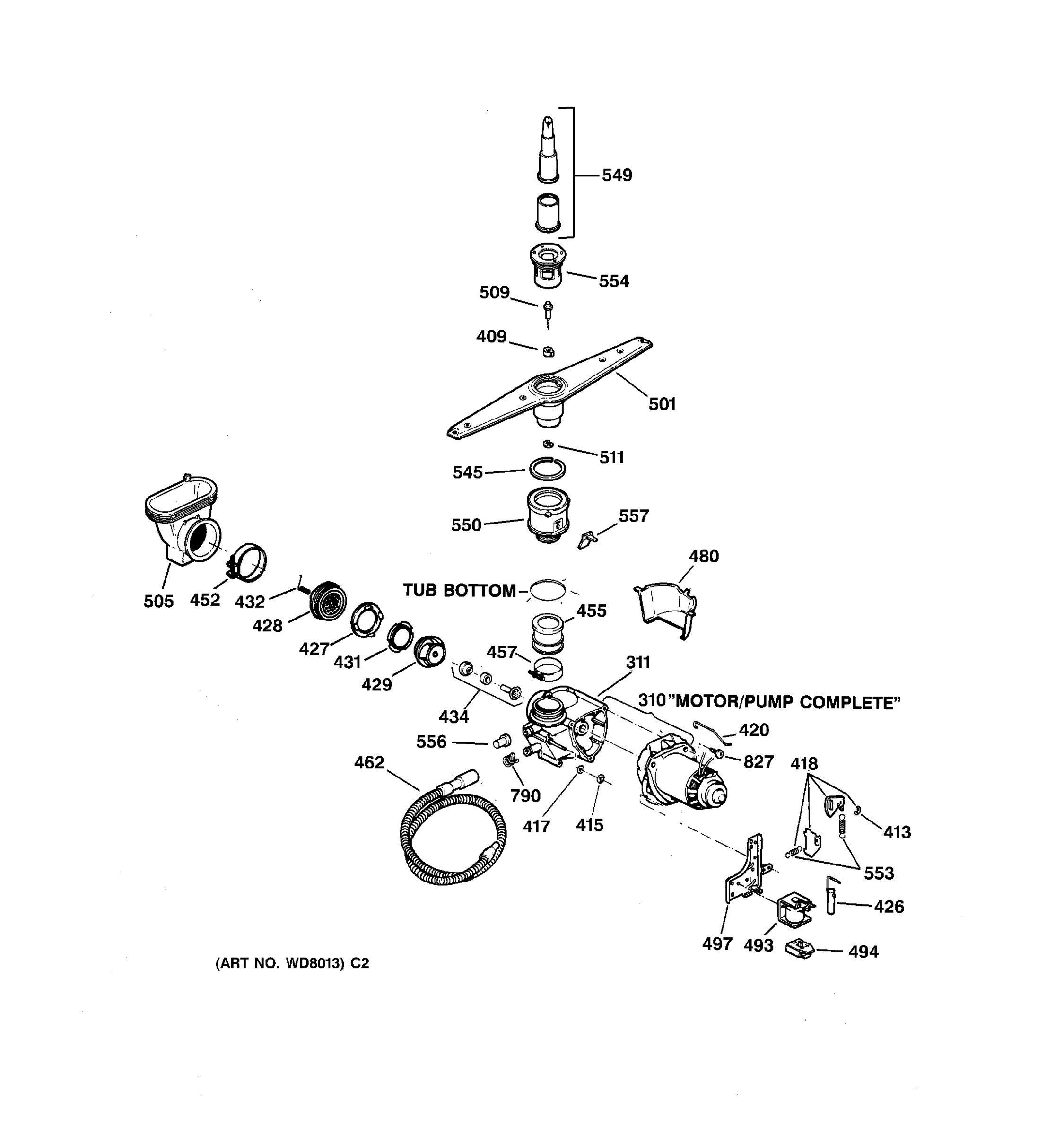 MOTOR-PUMP MECHANISM