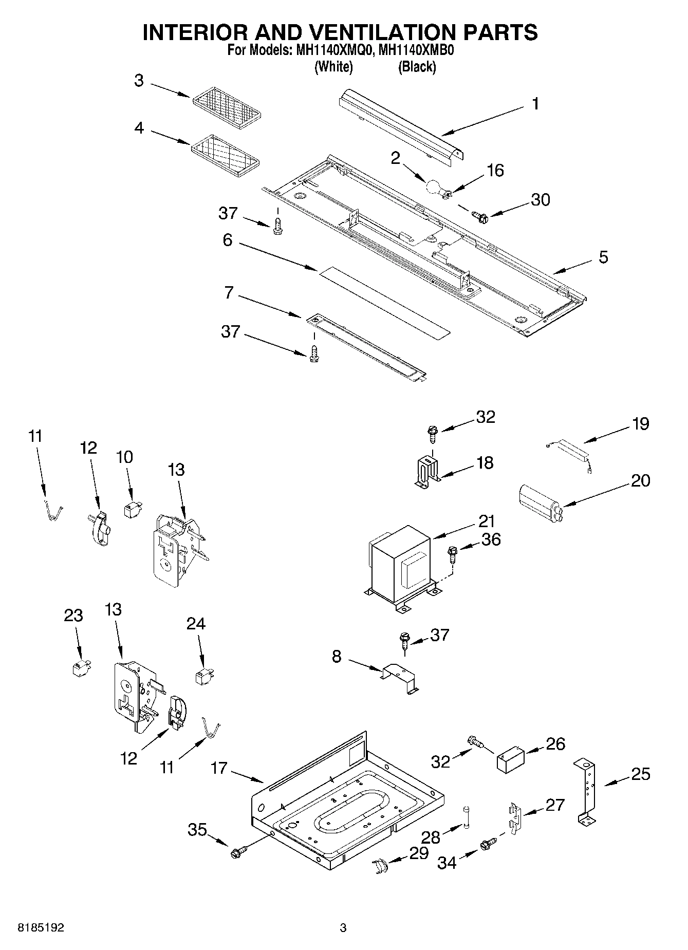 03 - INTERIOR AND VENTILATION PARTS