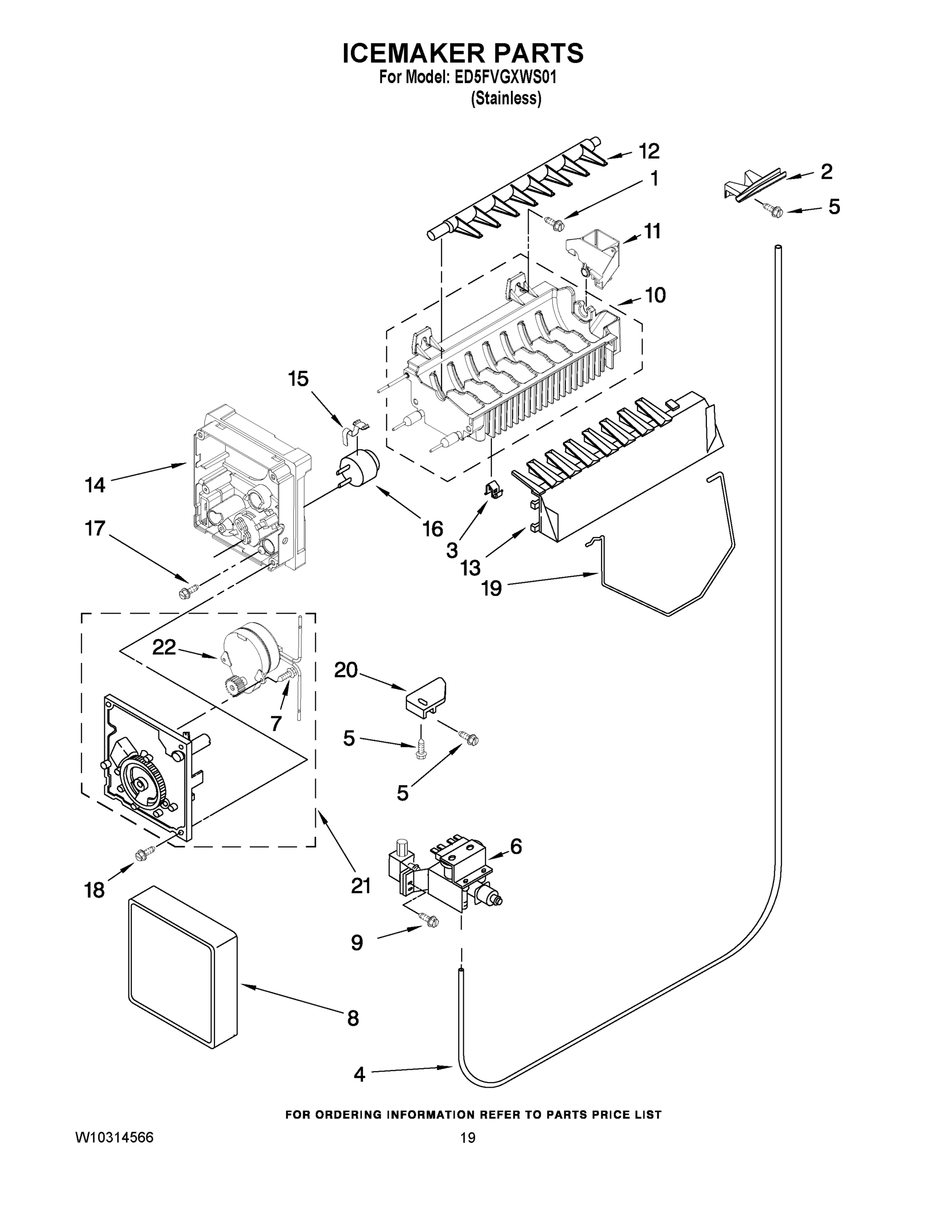 12 - ICEMAKER PARTS