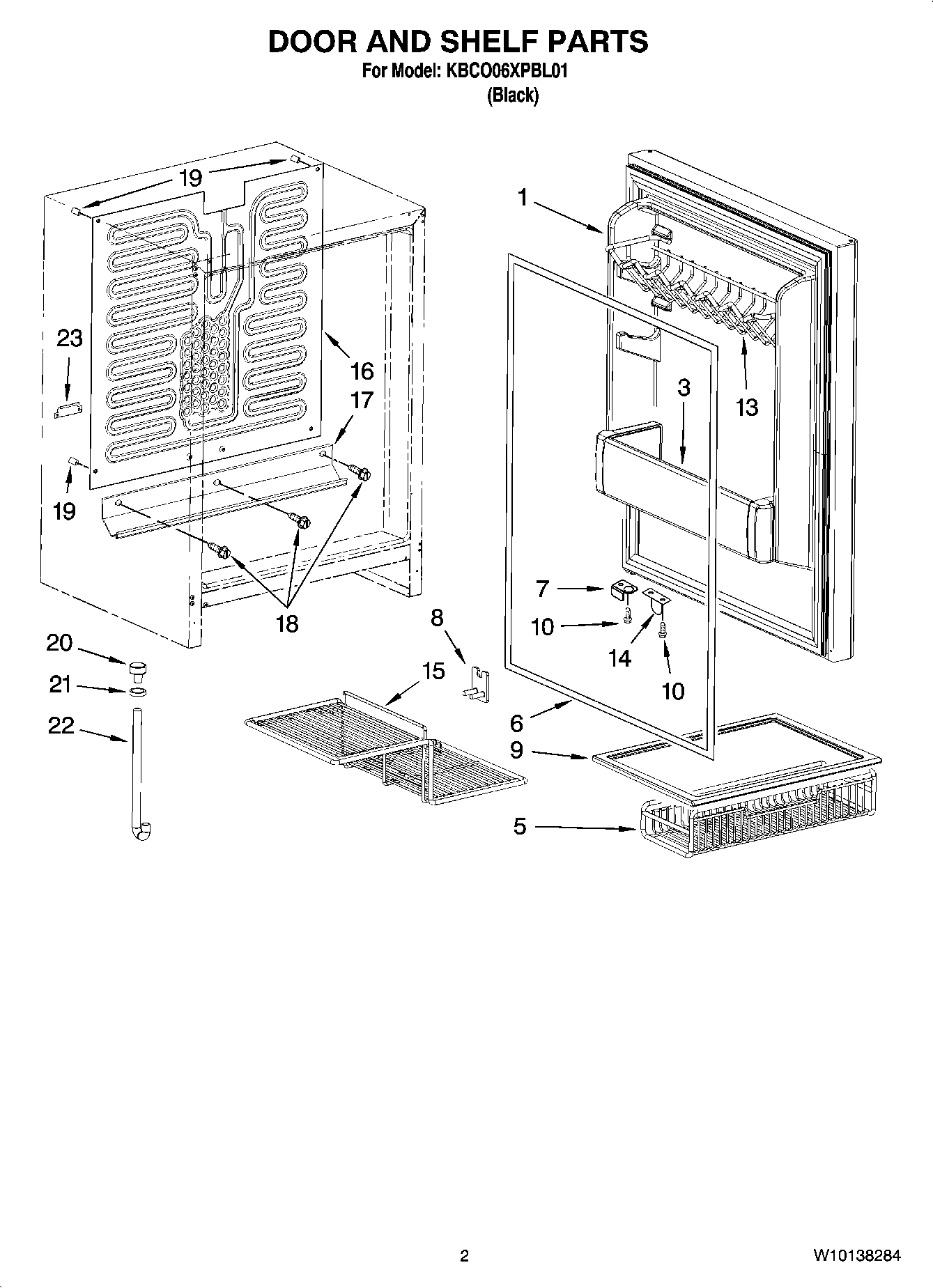02 - DOOR AND SHELF PARTS