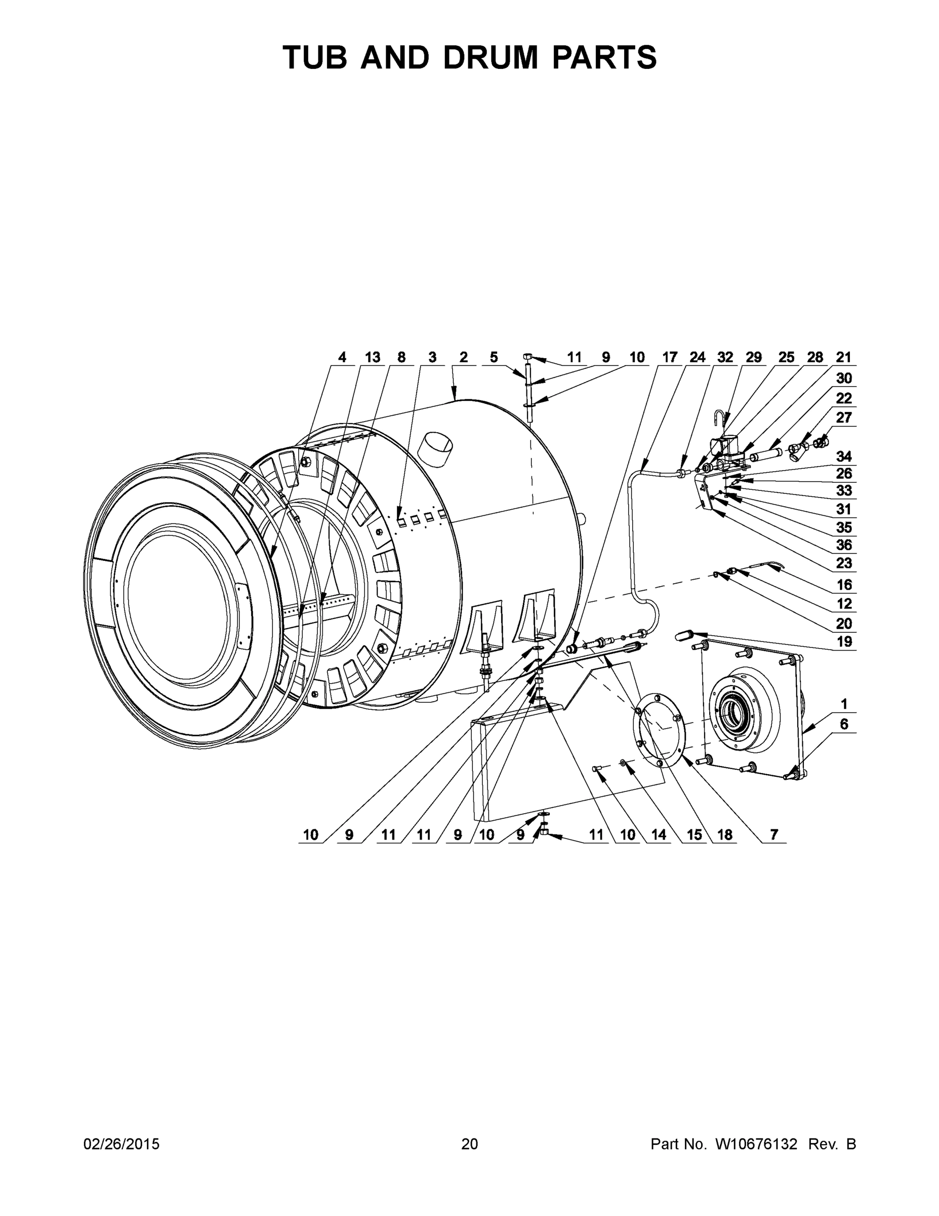 11 - TUB AND DRUM PARTS
