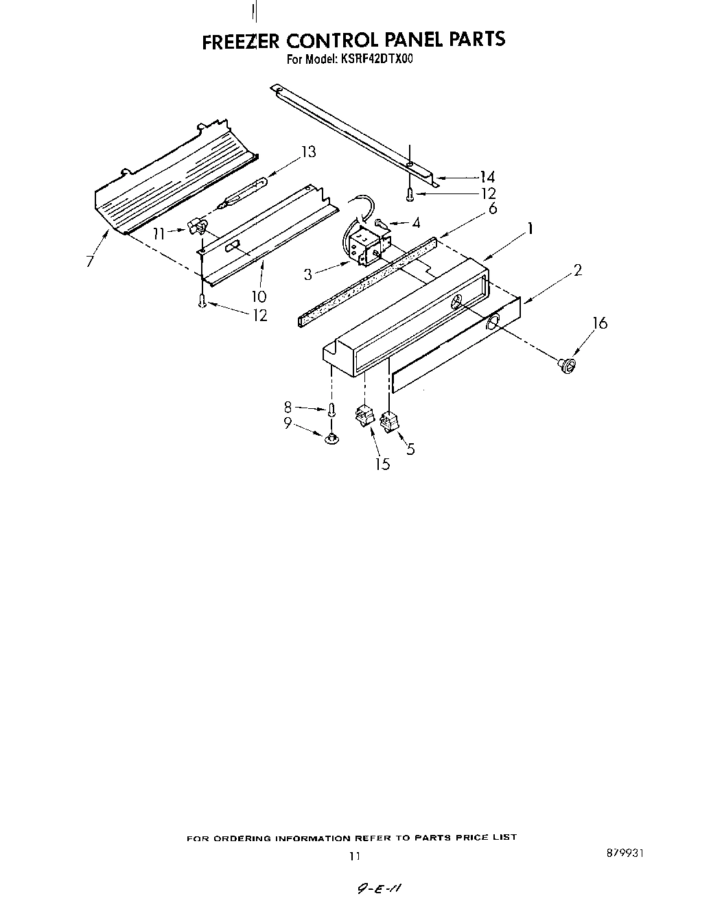 08 - FREEZER CONTROL PANEL