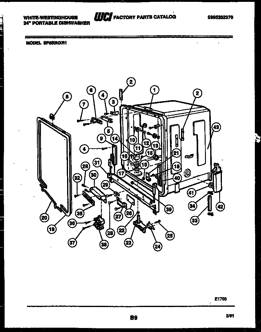 05 - TUB AND FRAME PARTS
