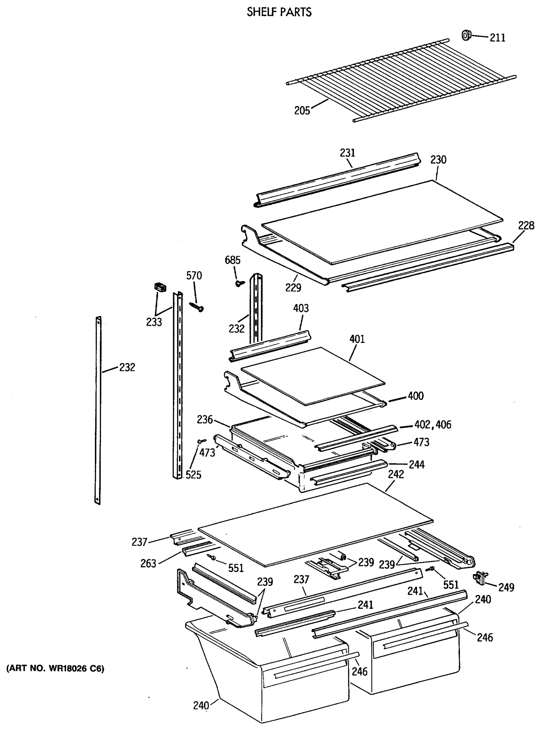 SHELF PARTS