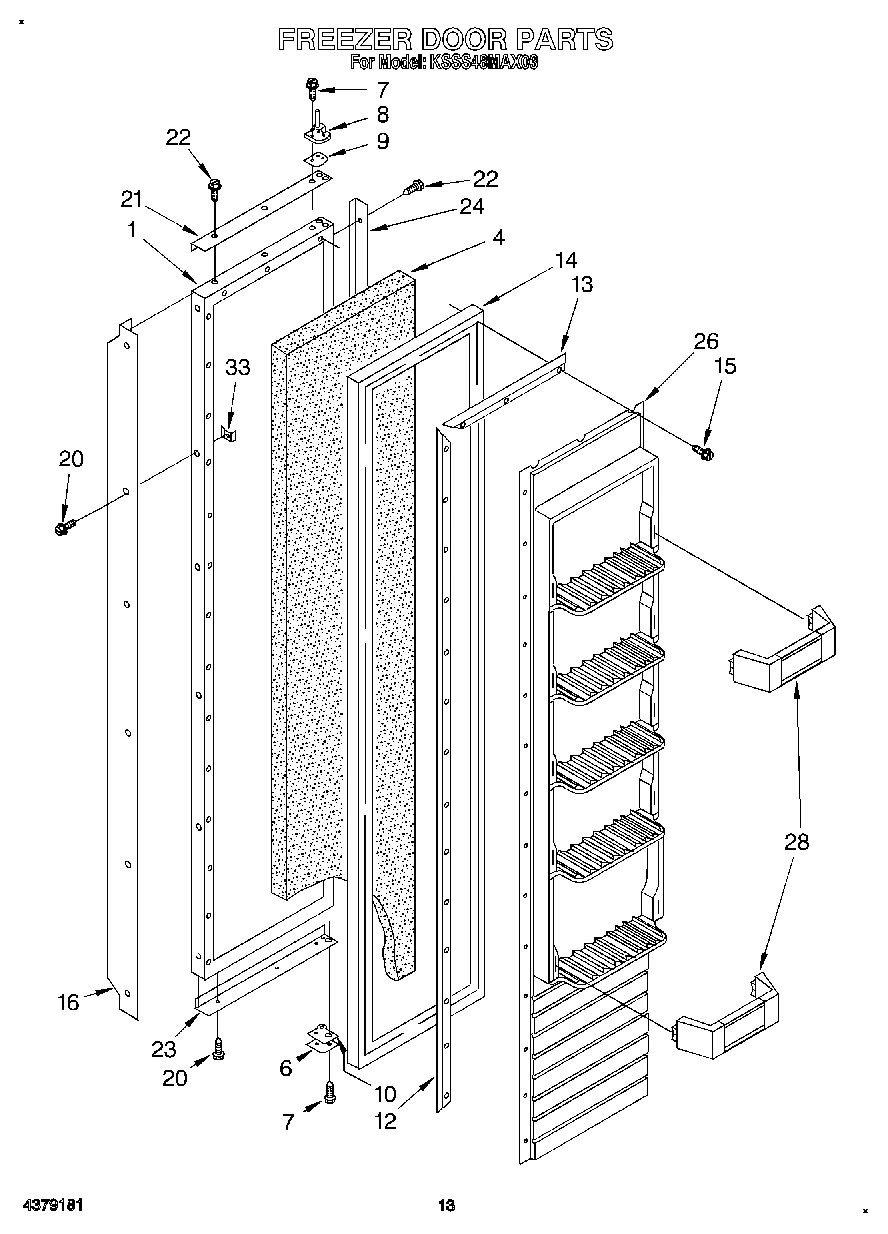 10 - FREEZER DOOR