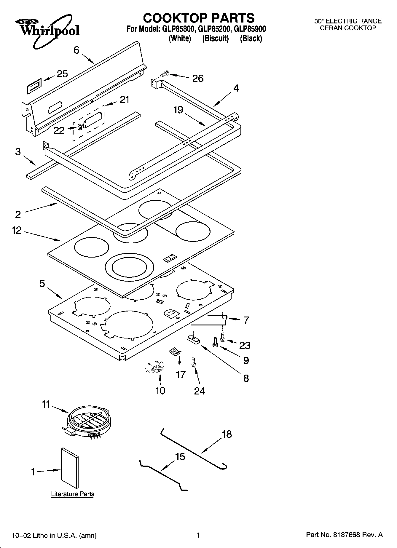 01 - COOKTOP PARTS