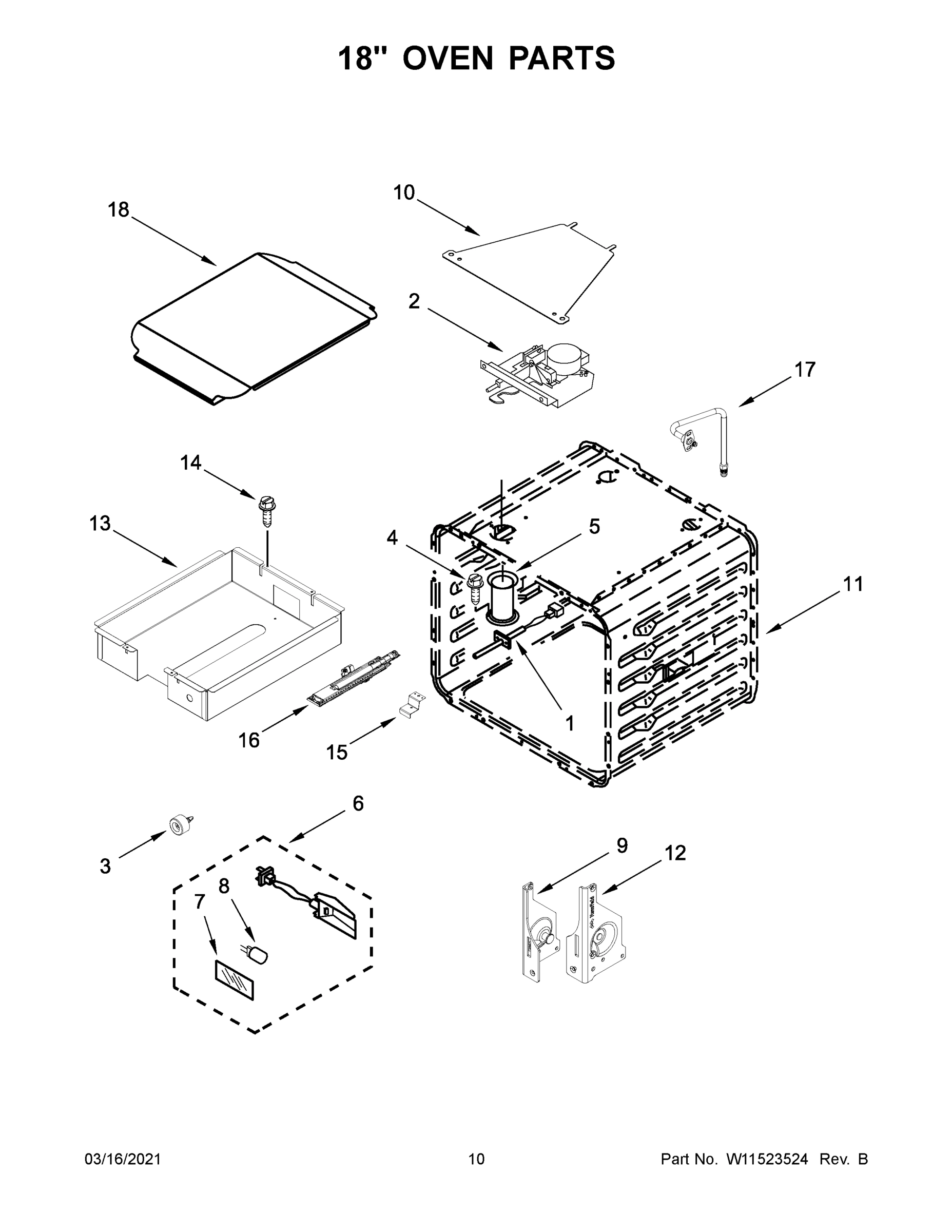 06 - 18" OVEN PARTS
