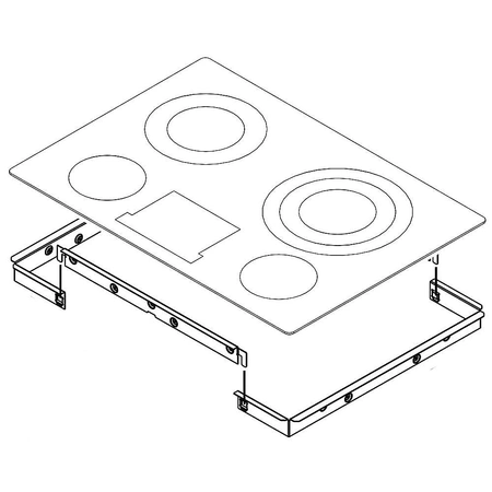 W10749638 Whirlpool Cooktop Assembly