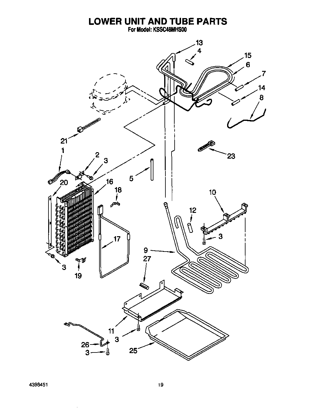13 - LOWER UNIT AND TUBE