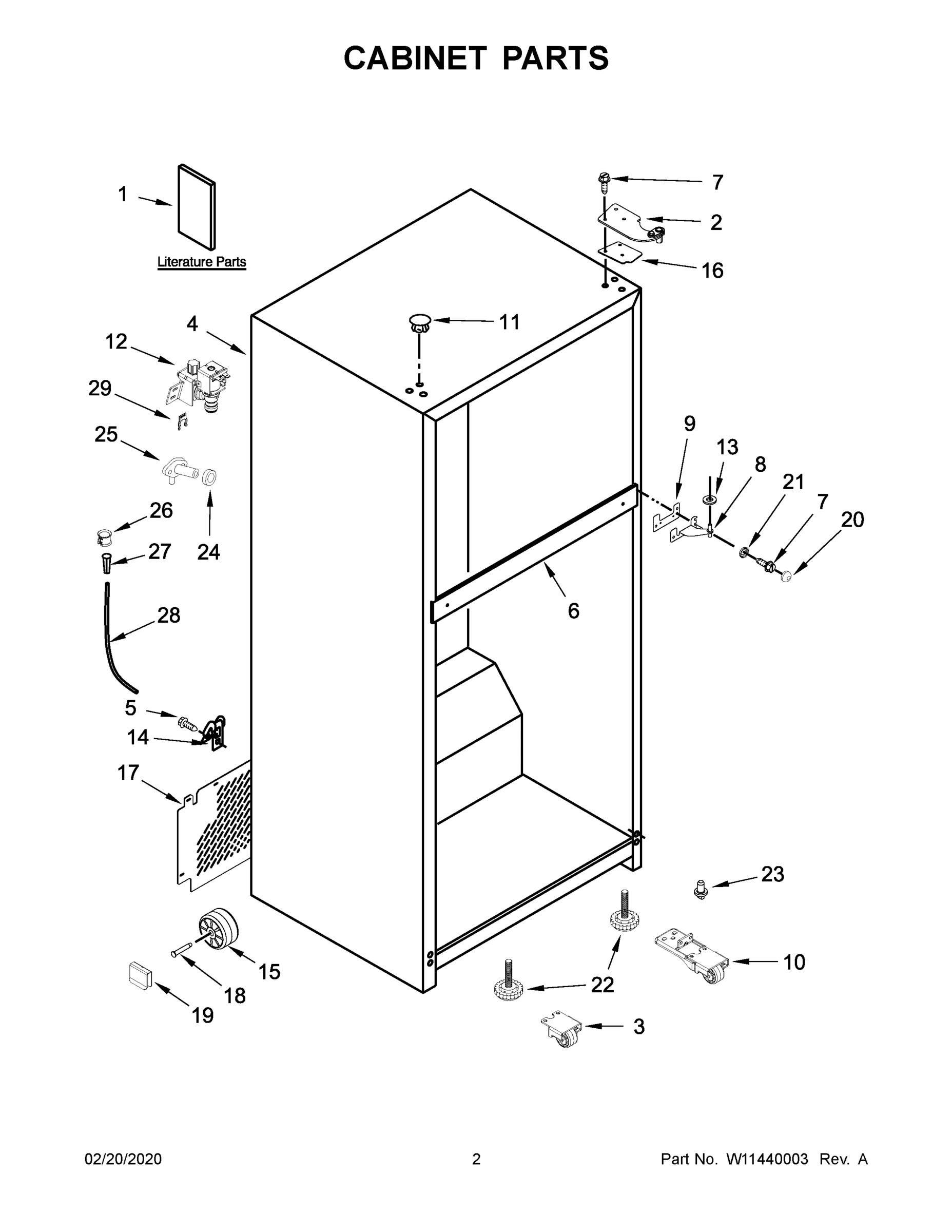 02 - CABINET PARTS