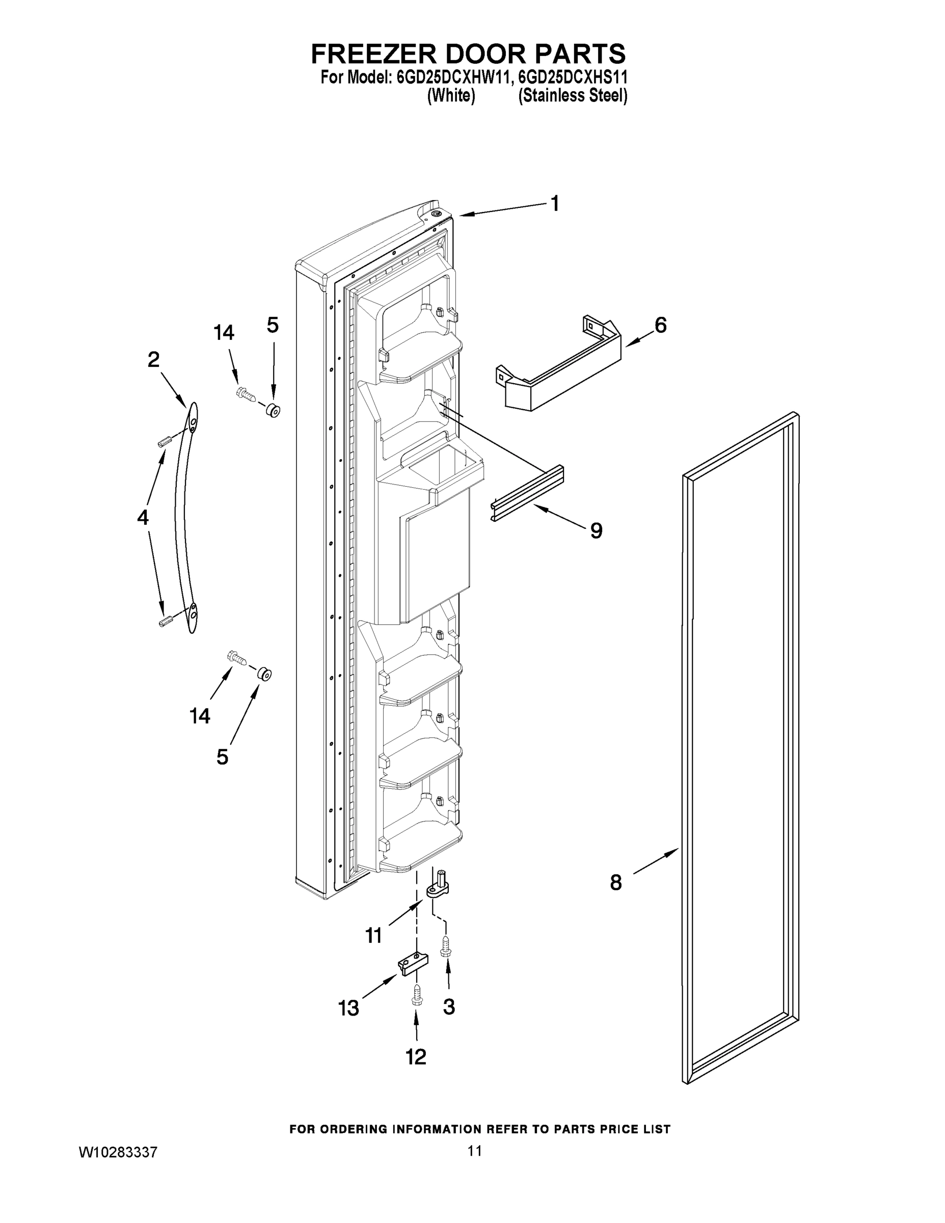 07 - FREEZER DOOR PARTS