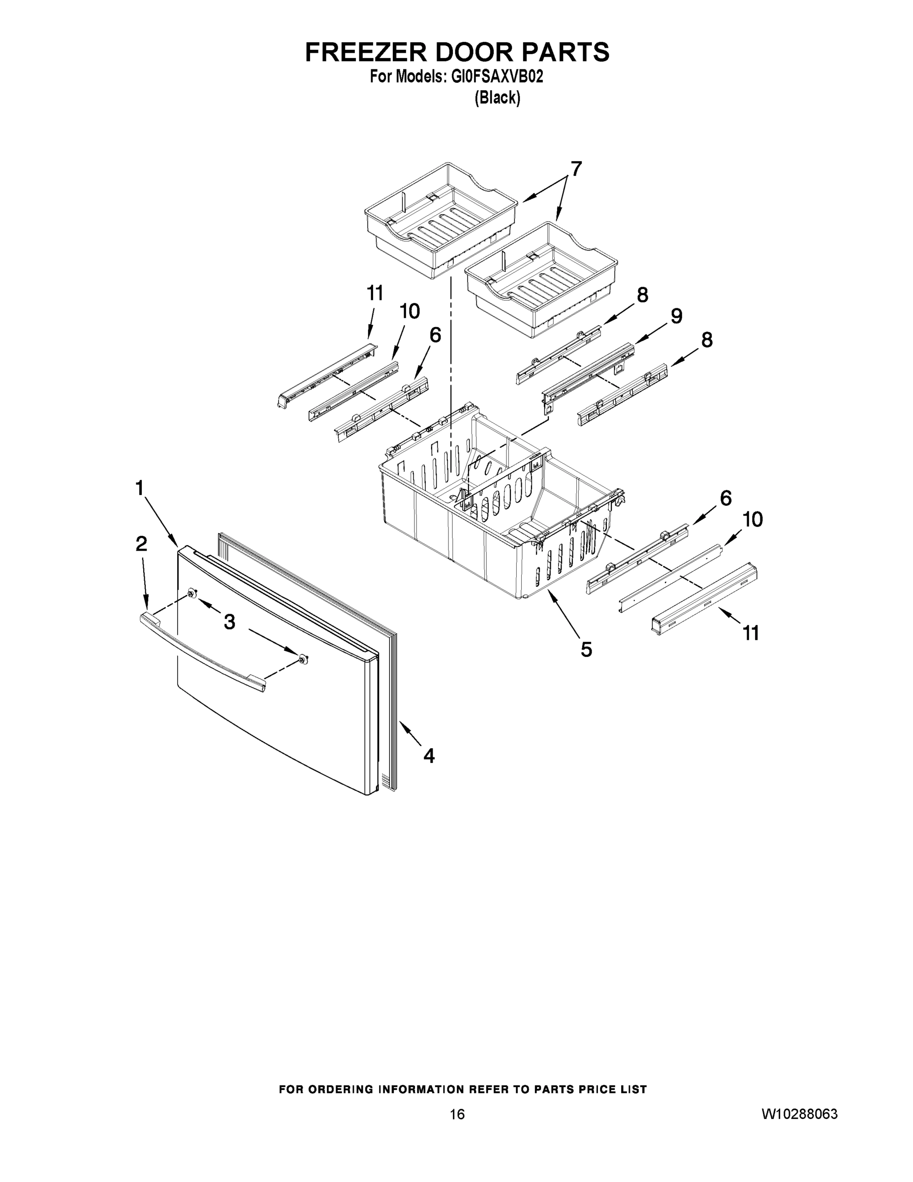 09 - FREEZER DOOR PARTS
