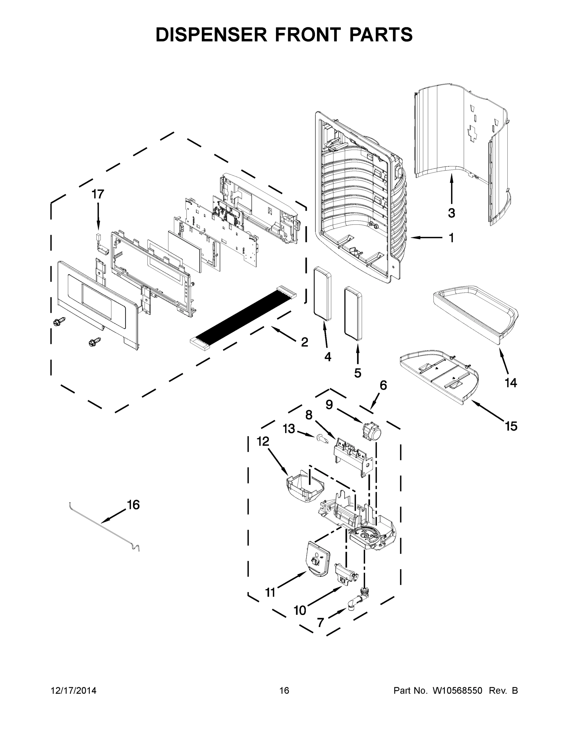 09 - DISPENSER FRONT PARTS
