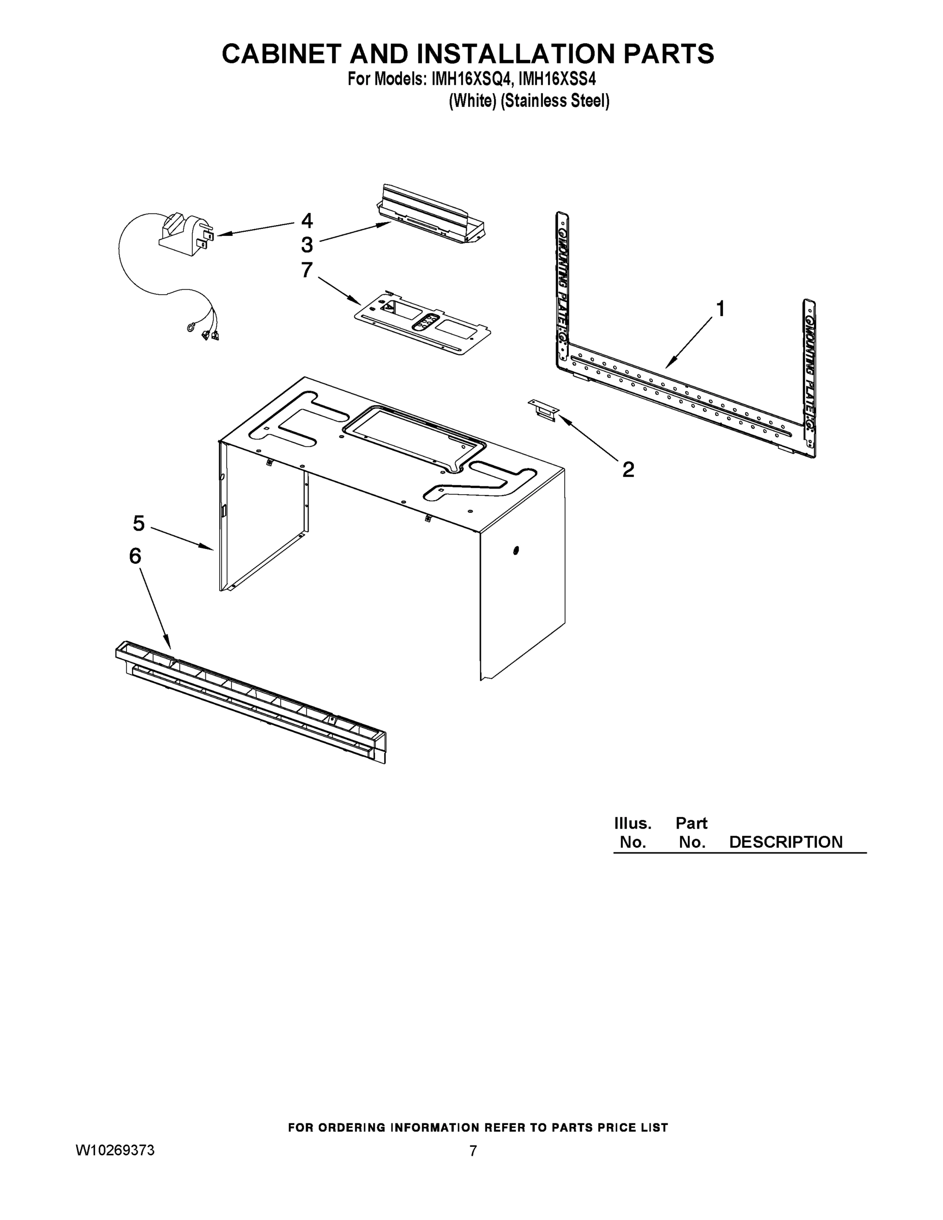 06 - CABINET AND INSTALLATION PARTS