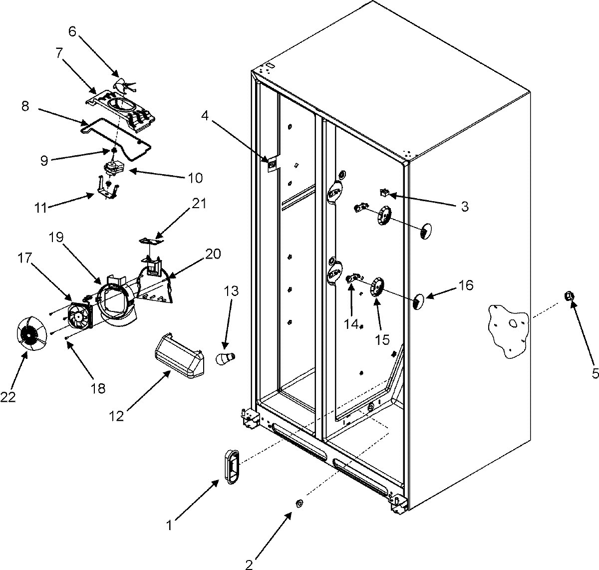 05 - EVAP FAN/CONVECTION FAN/CRISP LIGHT