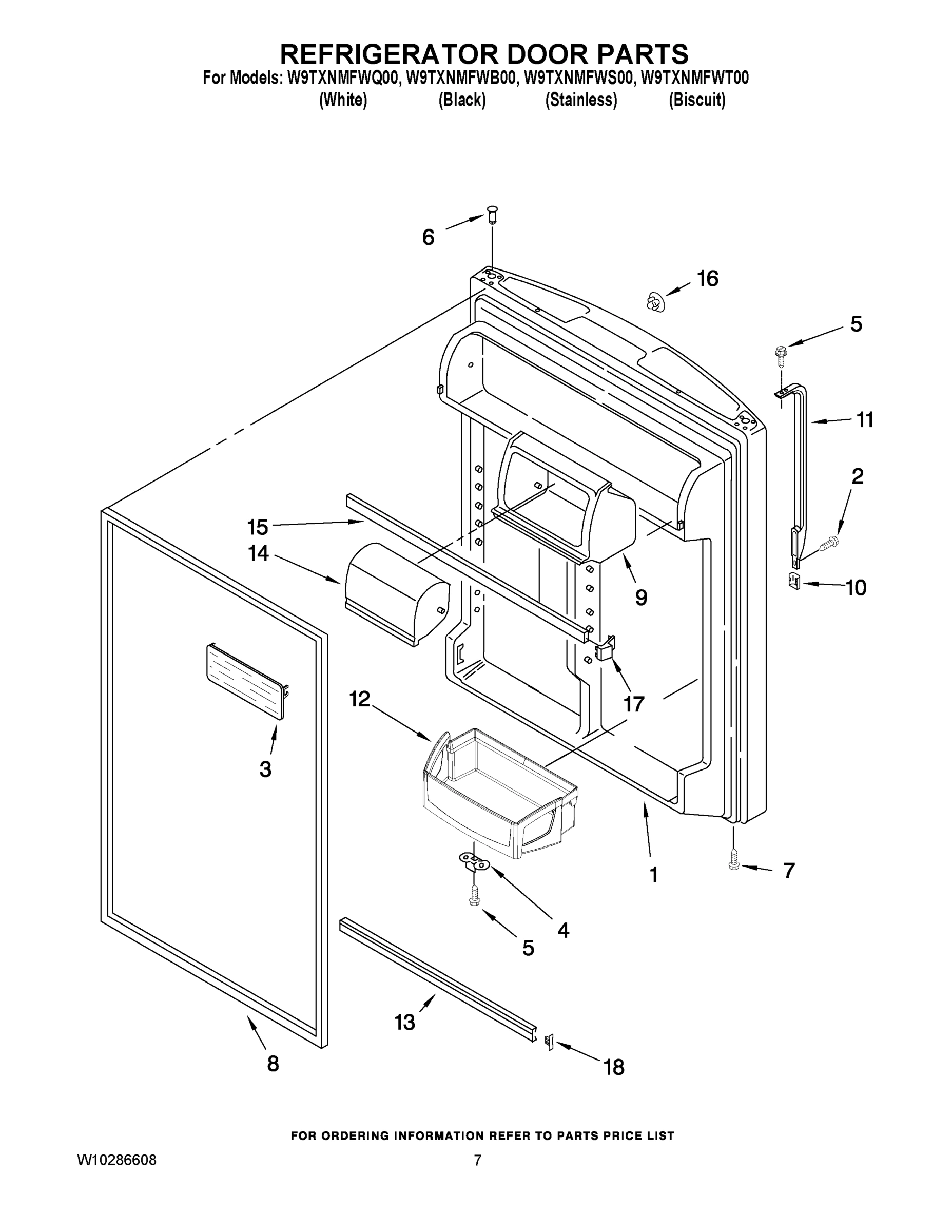 04 - REFRIGERATOR DOOR PARTS