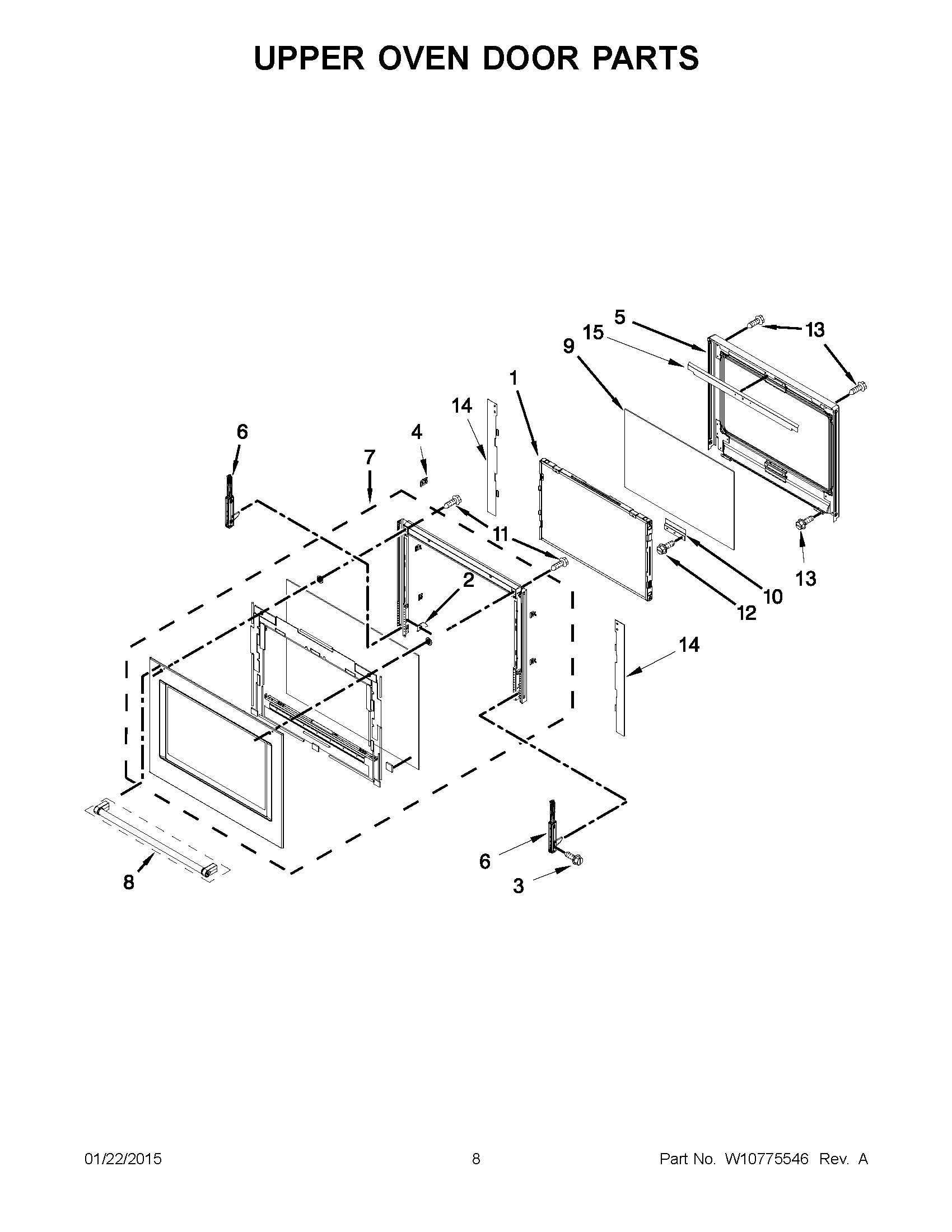 05 - UPPER OVEN DOOR PARTS
