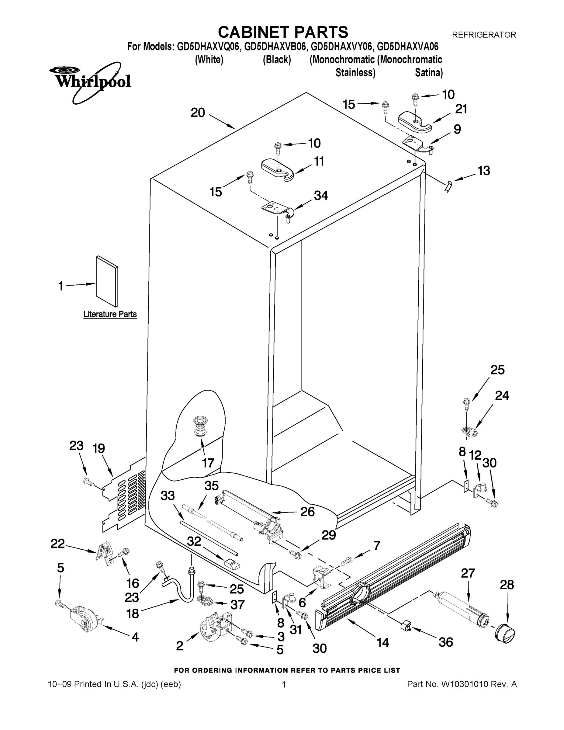 01 - CABINET PARTS