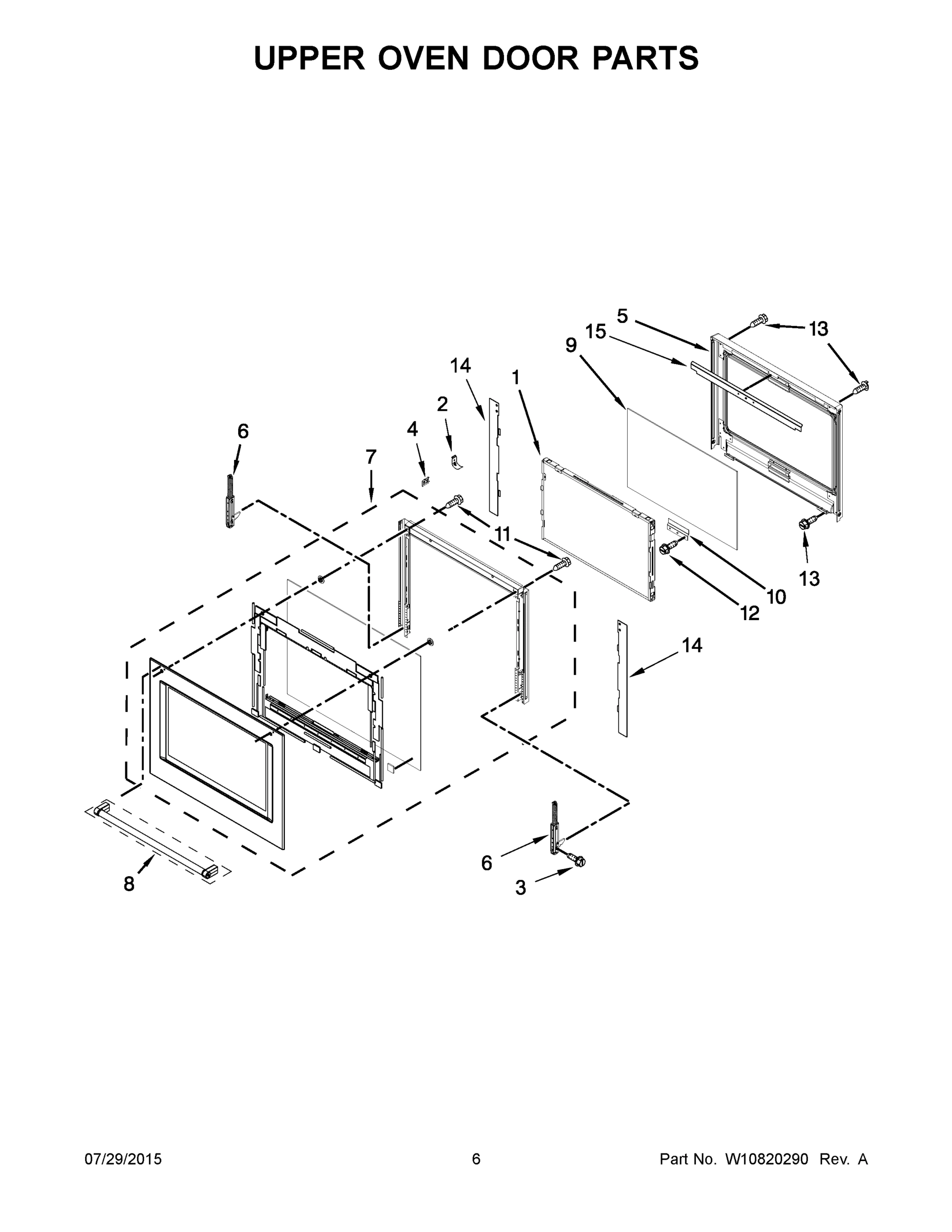 04 - UPPER OVEN DOOR PARTS