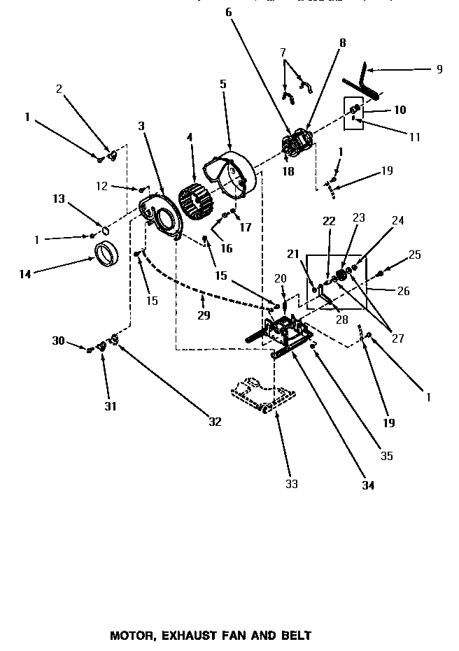 09 - MOTOR, EXHAUST FAN & BELT