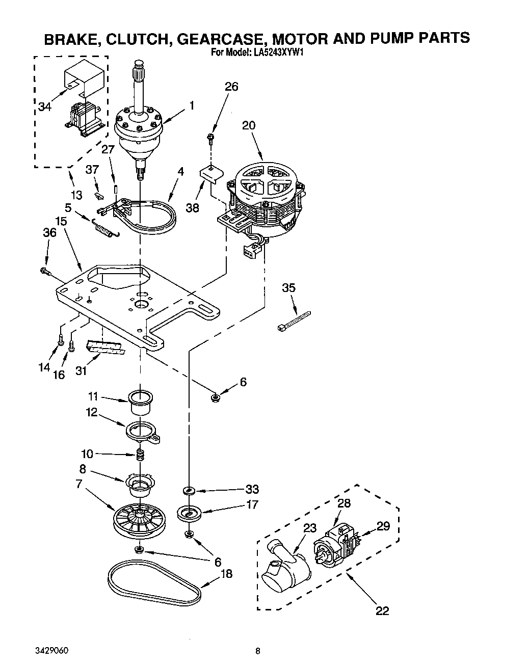 06 - BRAKE, CLUTCH, GEARCASE, MOTOR AND PUMP