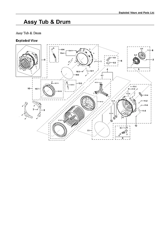TUB & DRUM ASSY