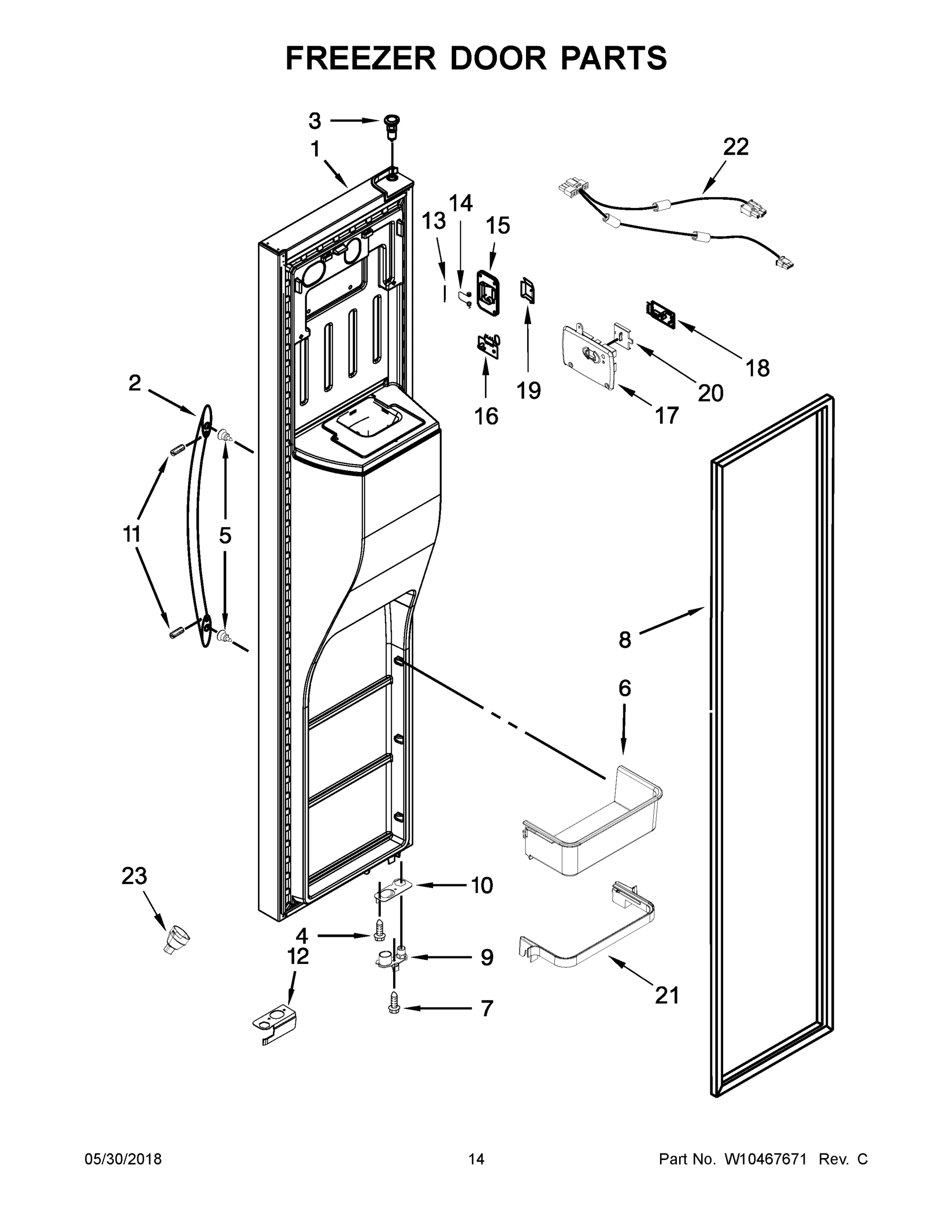 08 - FREEZER DOOR PARTS