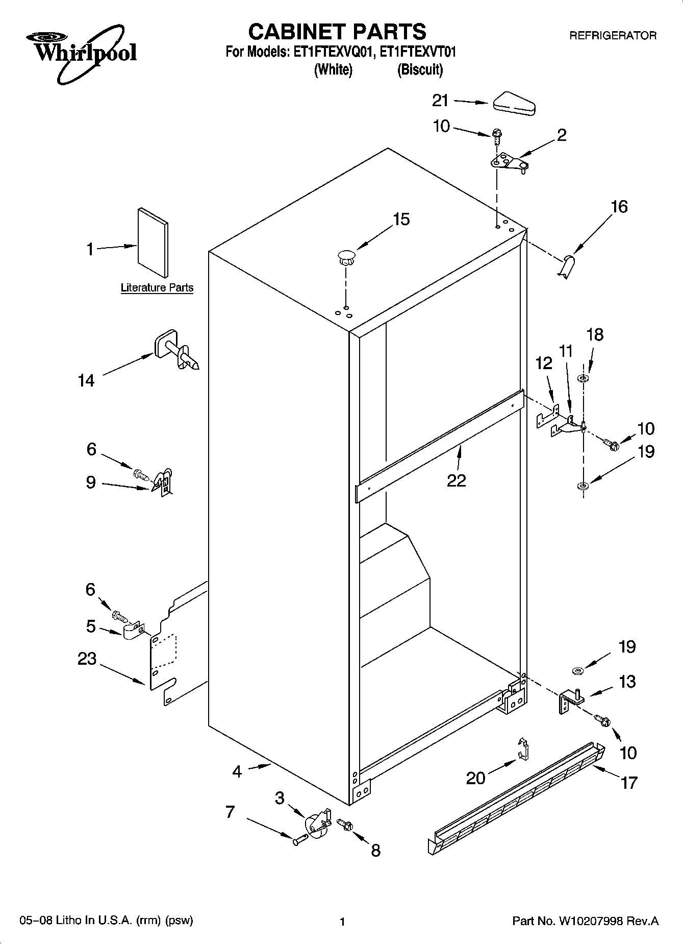 01 - CABINET PARTS