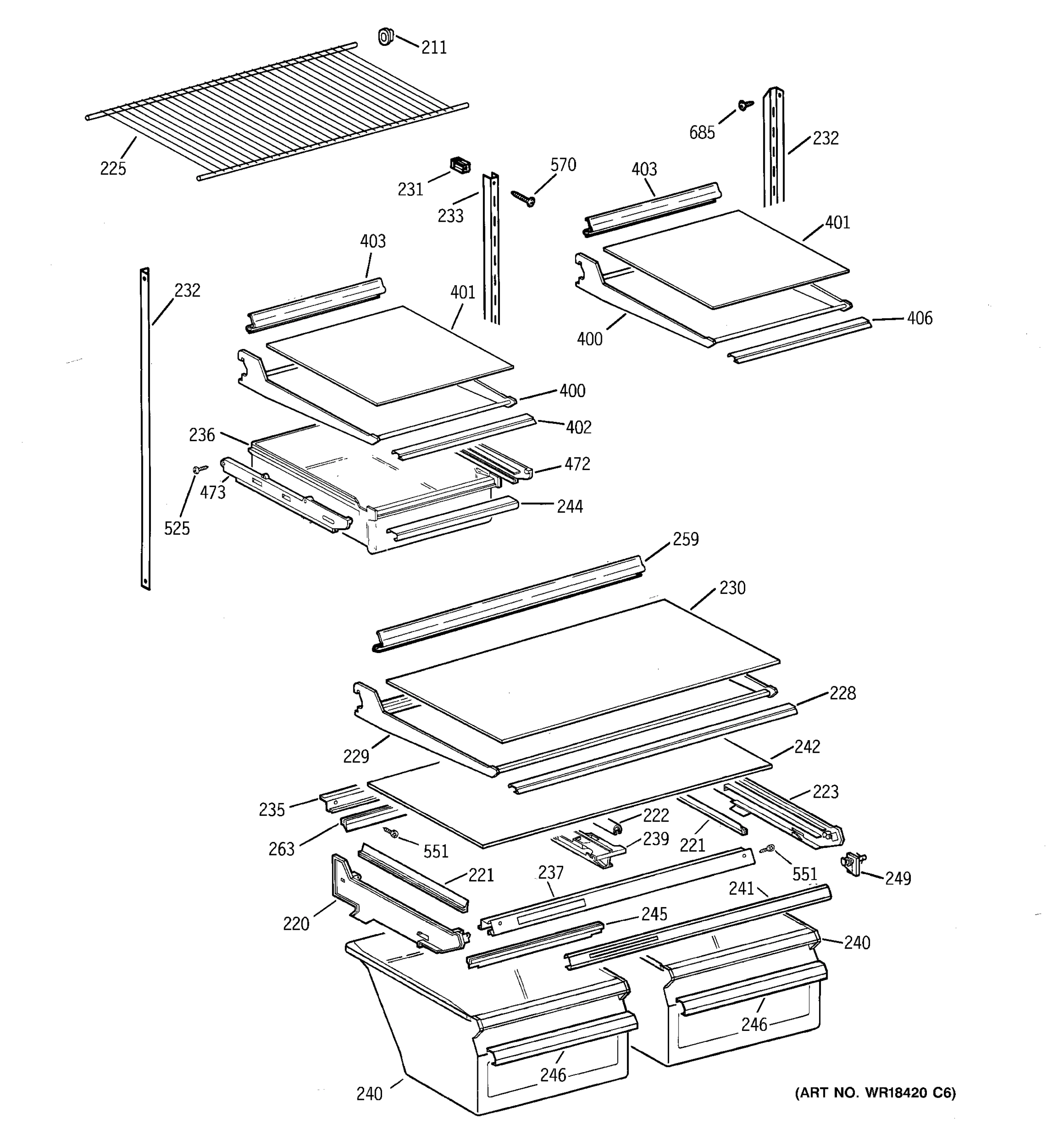 SHELF PARTS
