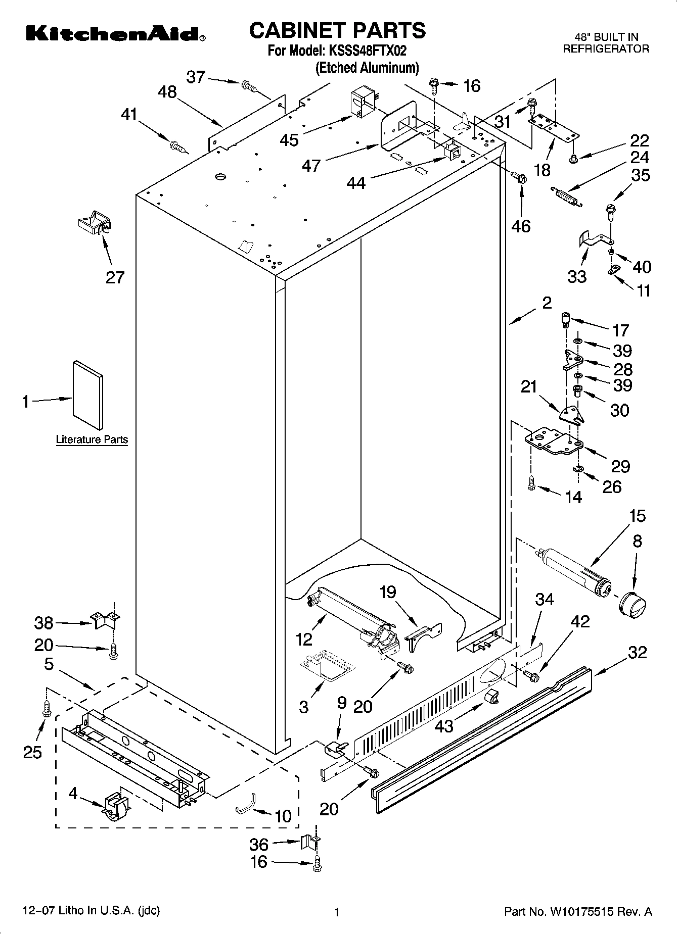 01 - CABINET PARTS