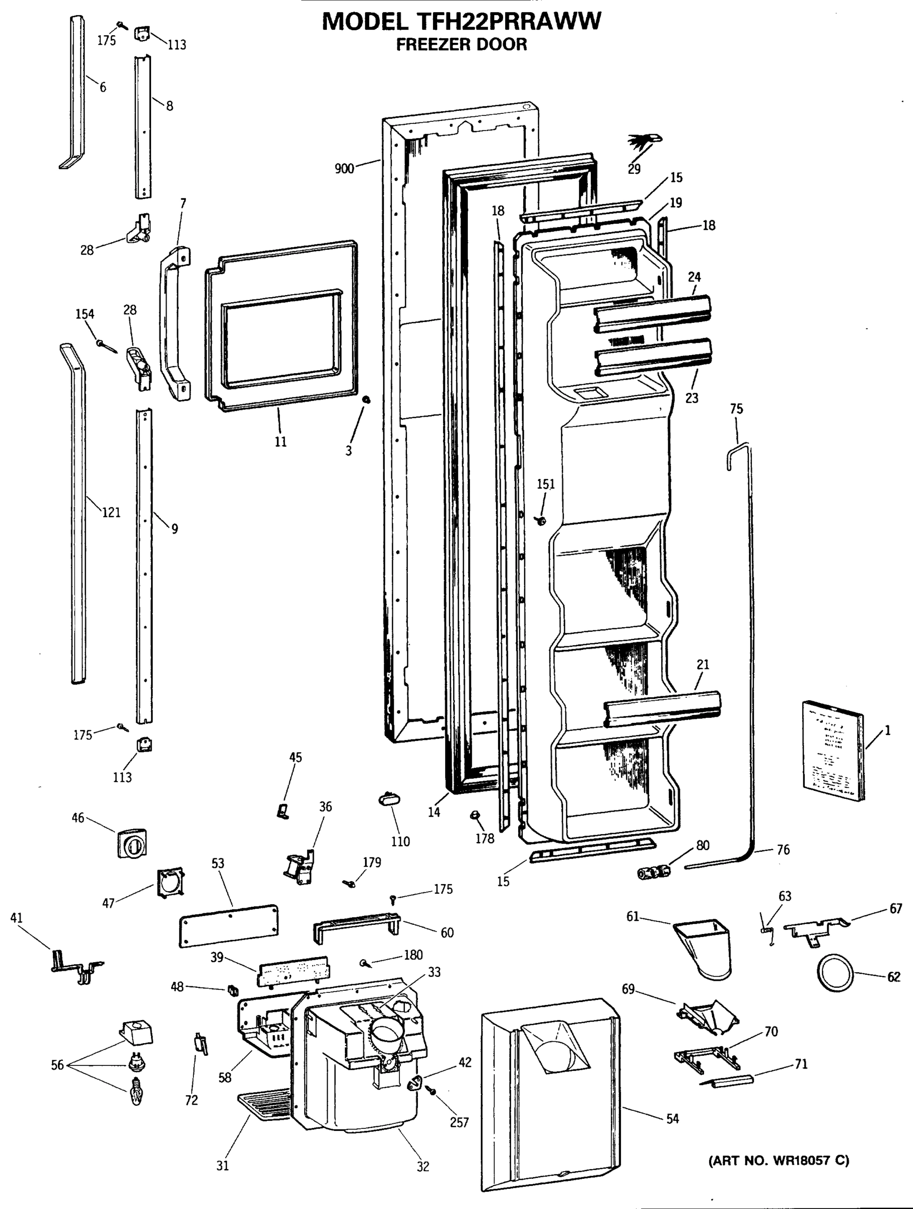 FREEZER DOOR