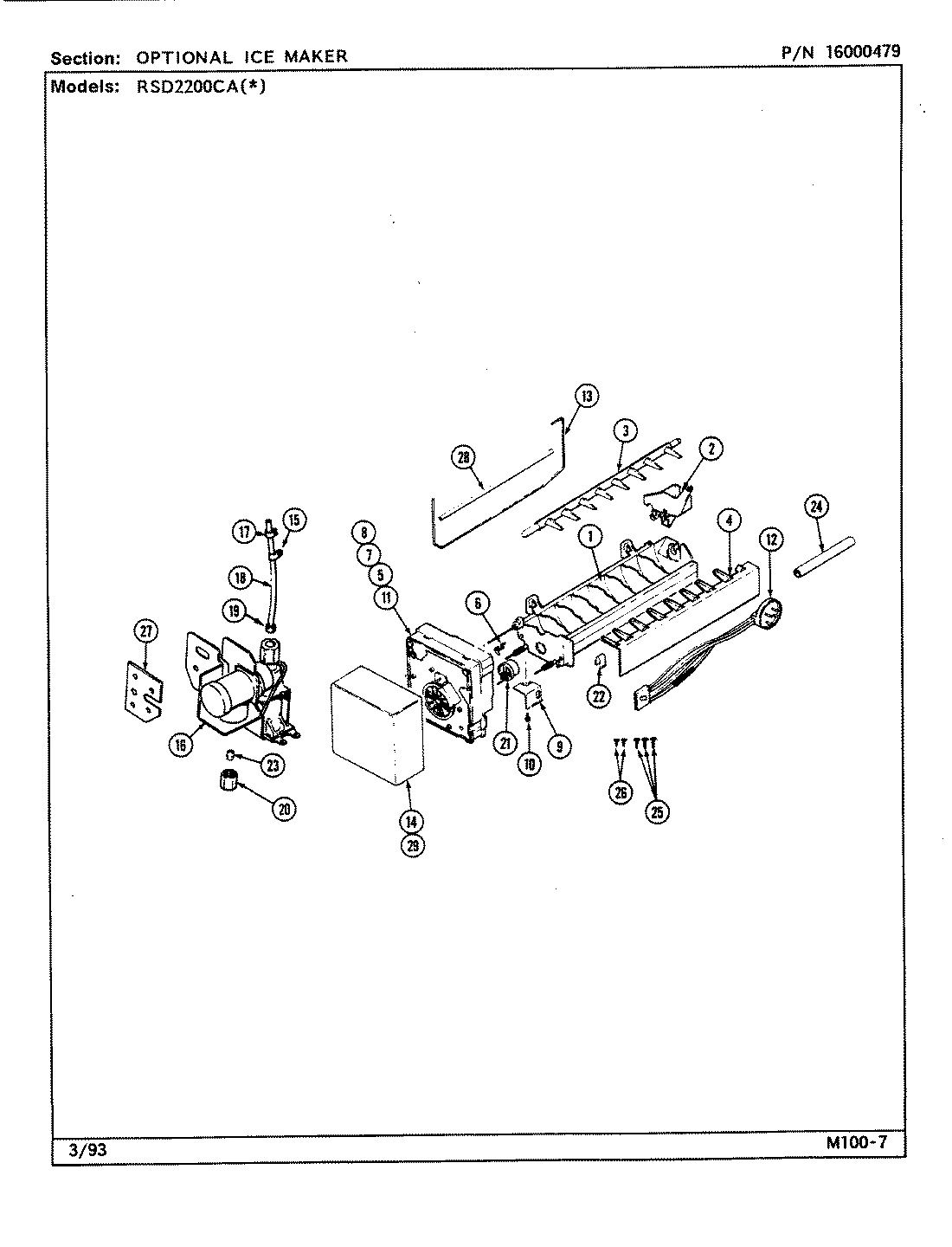 05 - OPTIONAL ICE MAKER (RAE3100AAX)