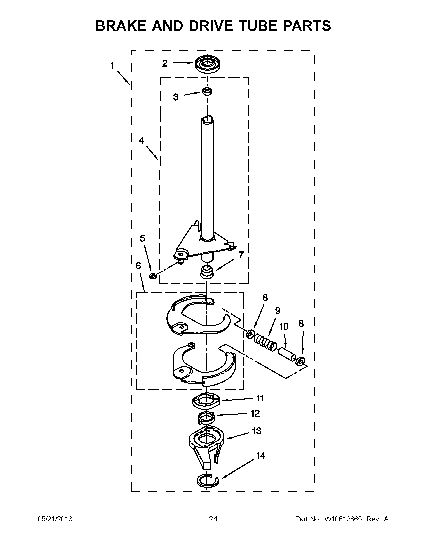12 - BRAKE AND DRIVE TUBE PARTS