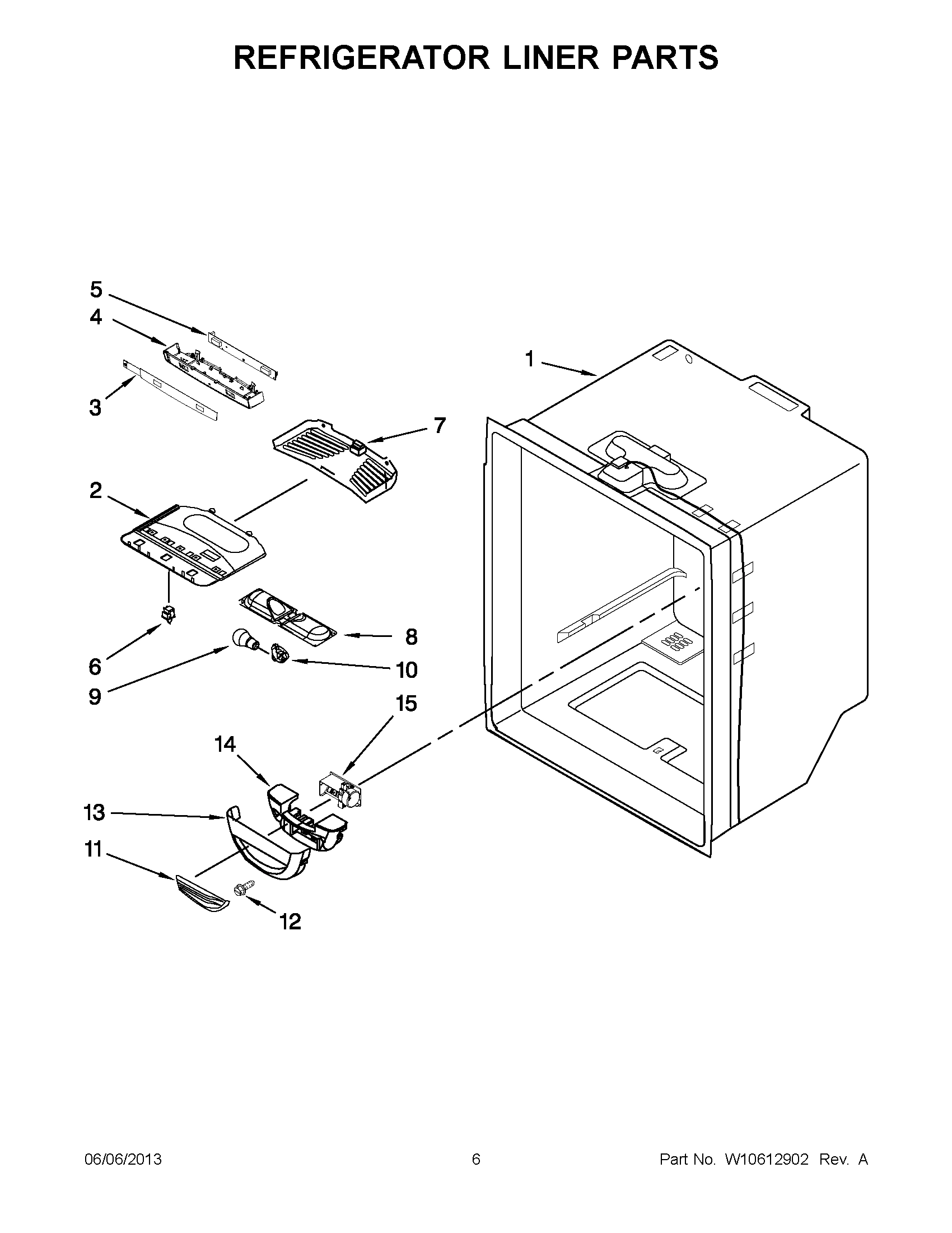 03 - REFRIGERATOR LINER PARTS