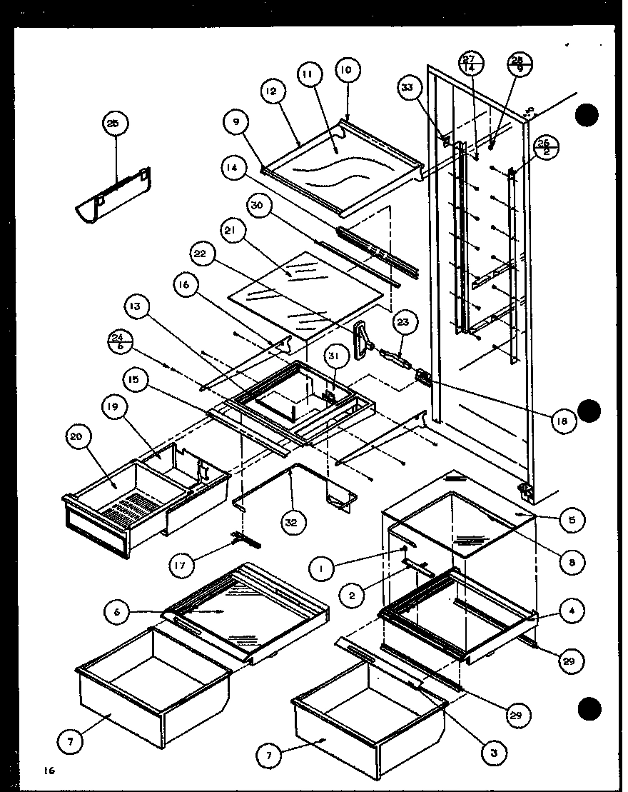 13 - REF SHELVING AND DRAWERS