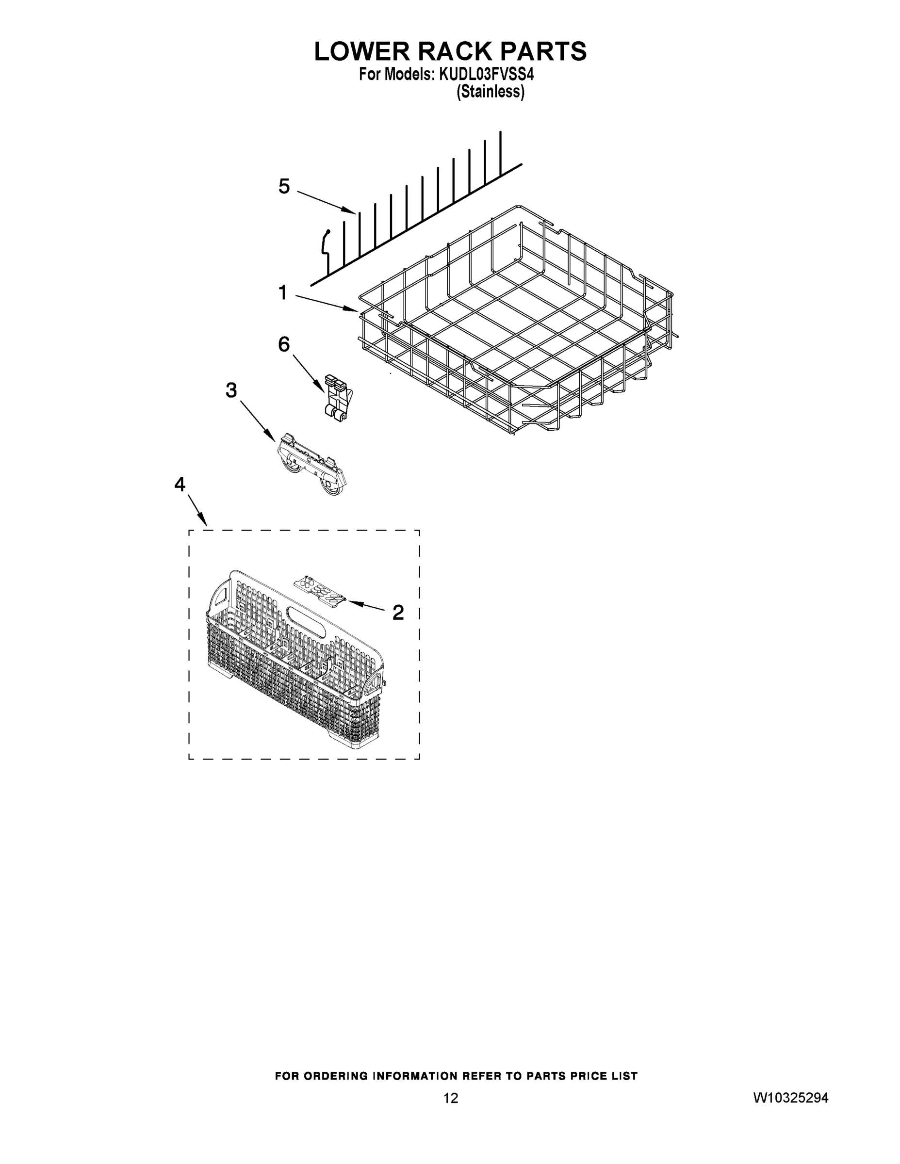 10 - LOWER RACK PARTS