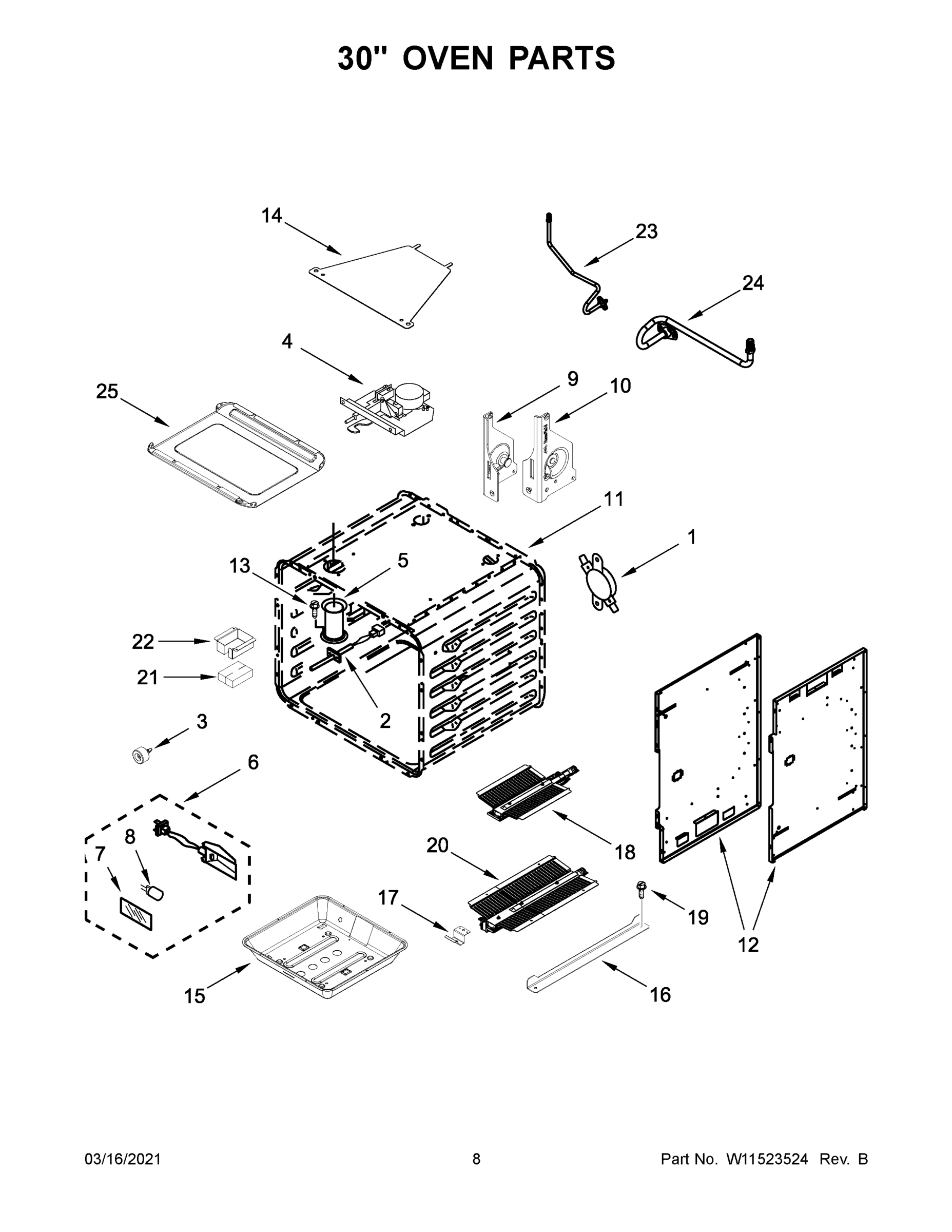 05 - 30" OVEN PARTS