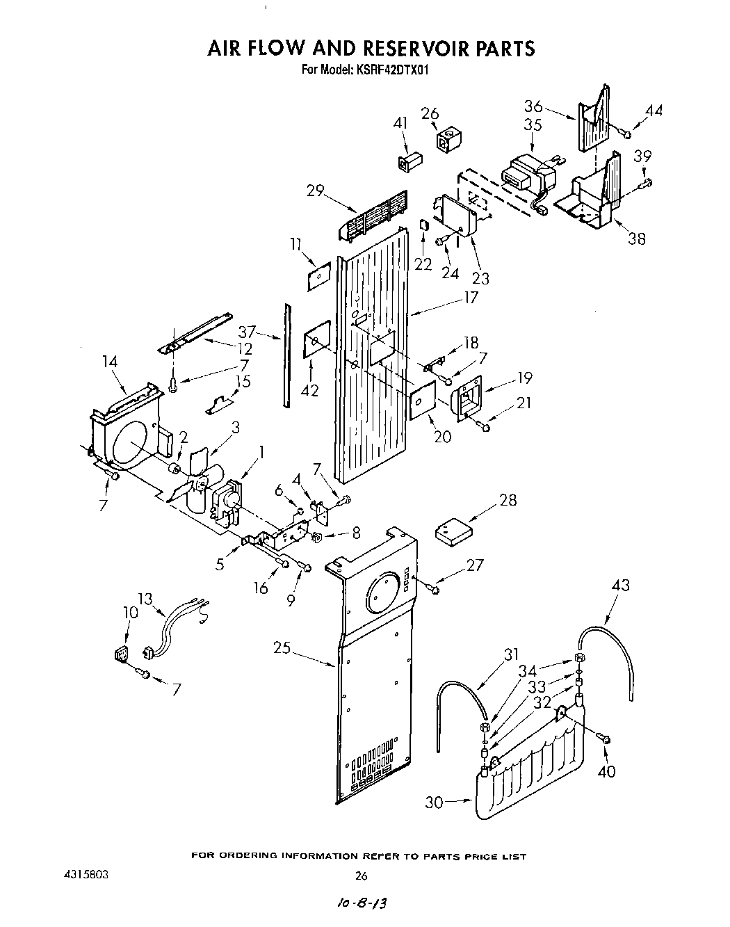 16 - AIR FLOW AND RESERVOIR