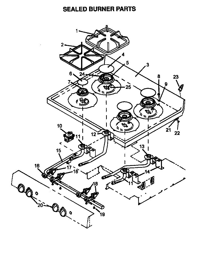 07 - SEALED BURNER PARTS