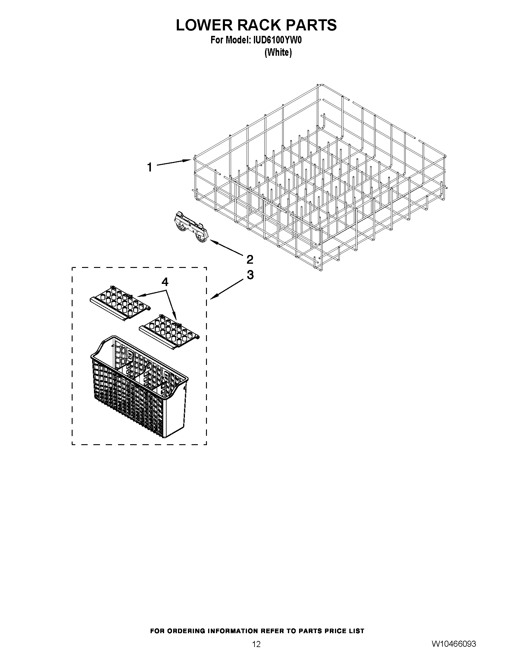 10 - LOWER RACK PARTS